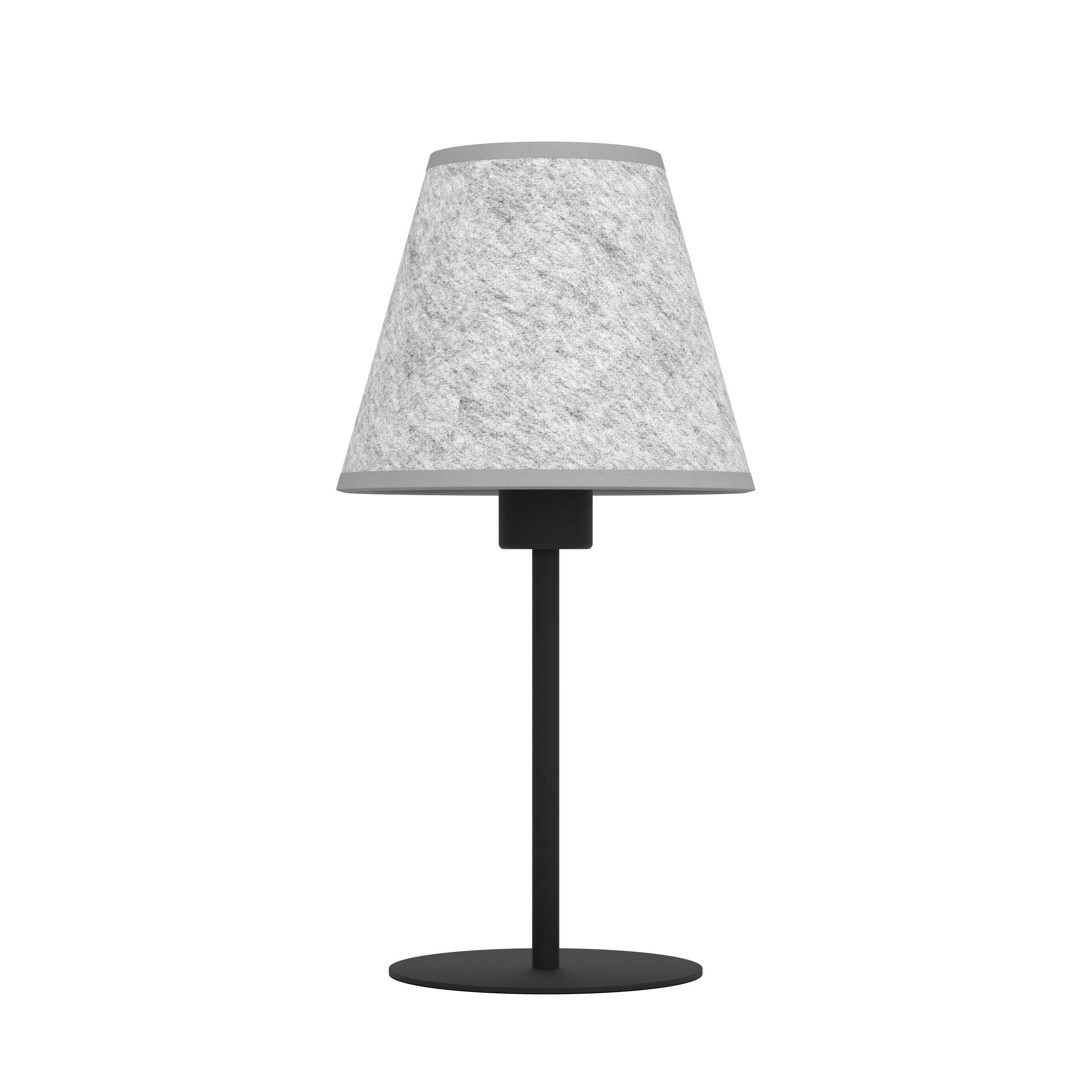 Lampe de table tissu gris ALSAGER E27 1X40W