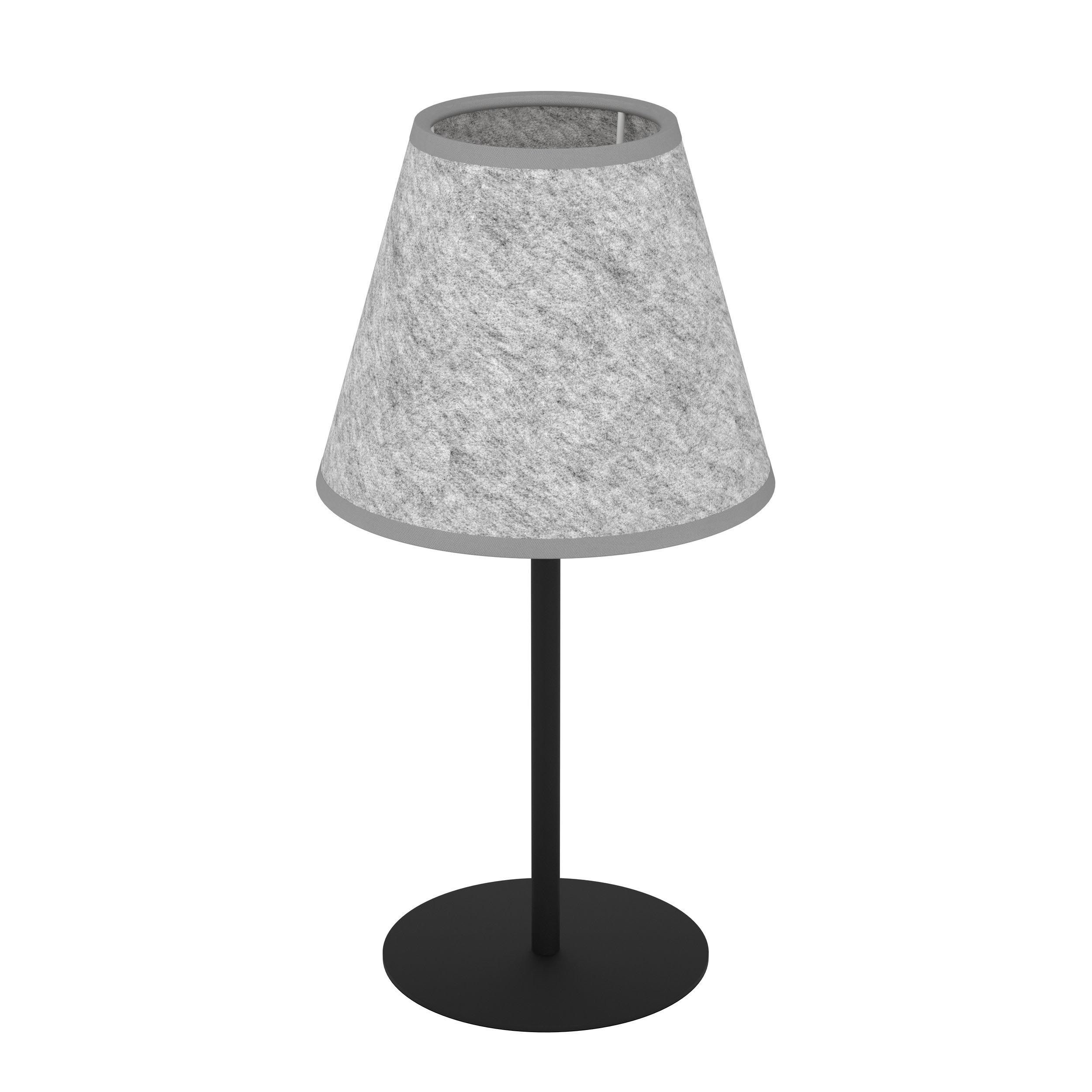 Lampe de table tissu gris ALSAGER E27 1X40W