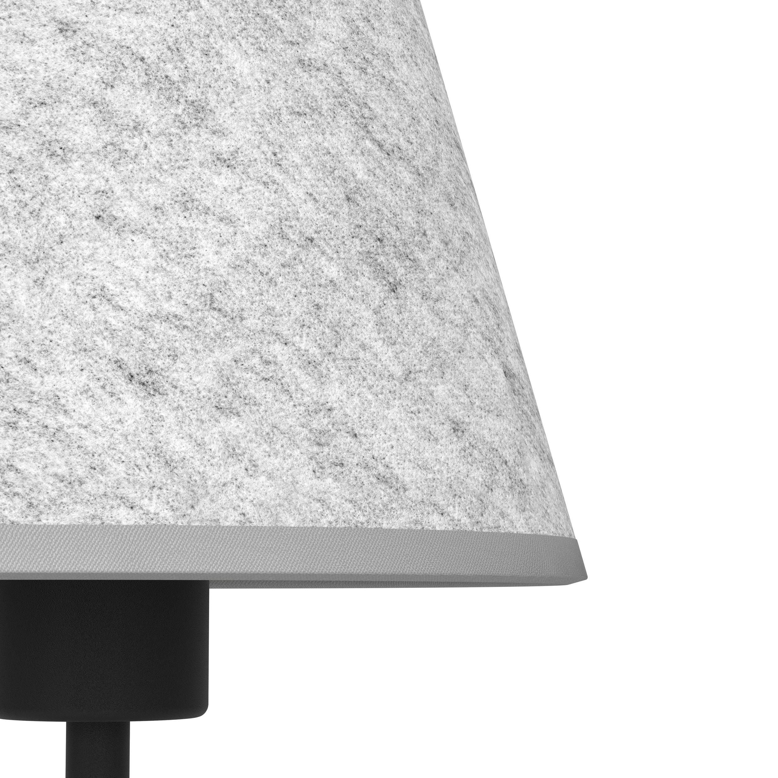 Lampe de table tissu gris ALSAGER E27 1X40W