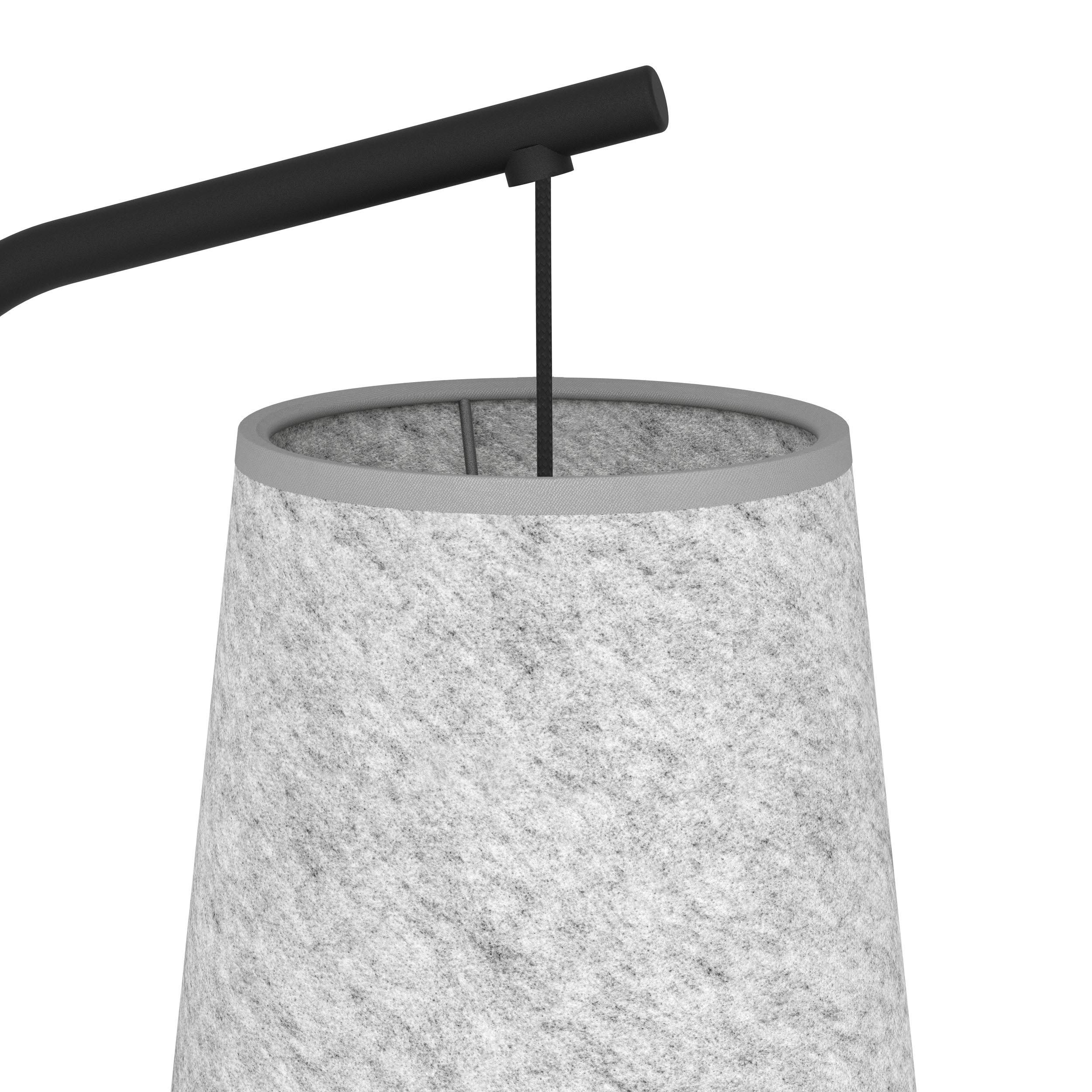 Lampadaire métal gris ALSAGER E27 1X40W