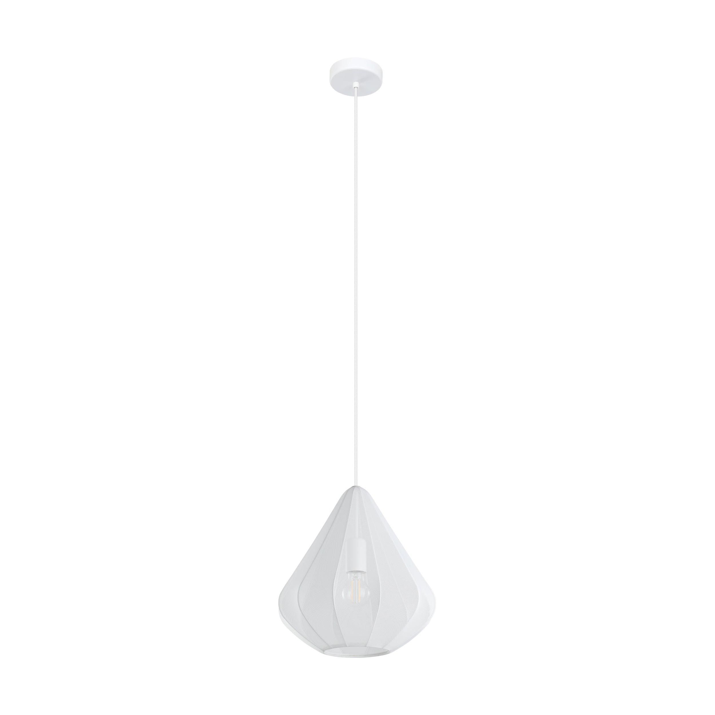 Suspension tissu blanc DOLWEN D33,5CM E27 1X40W