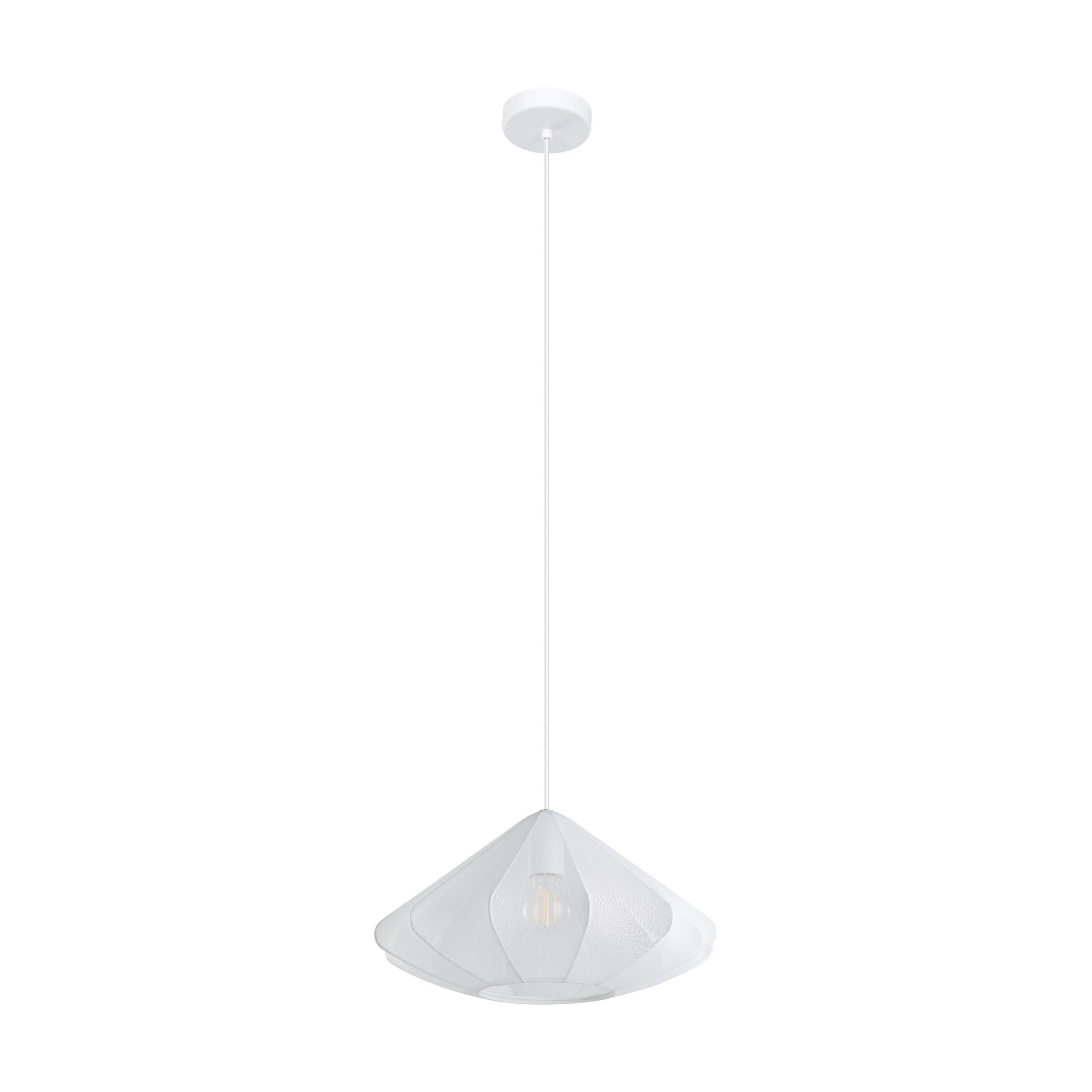 Suspension tissu blanc DOLWEN D42,5CM E27 1X40W