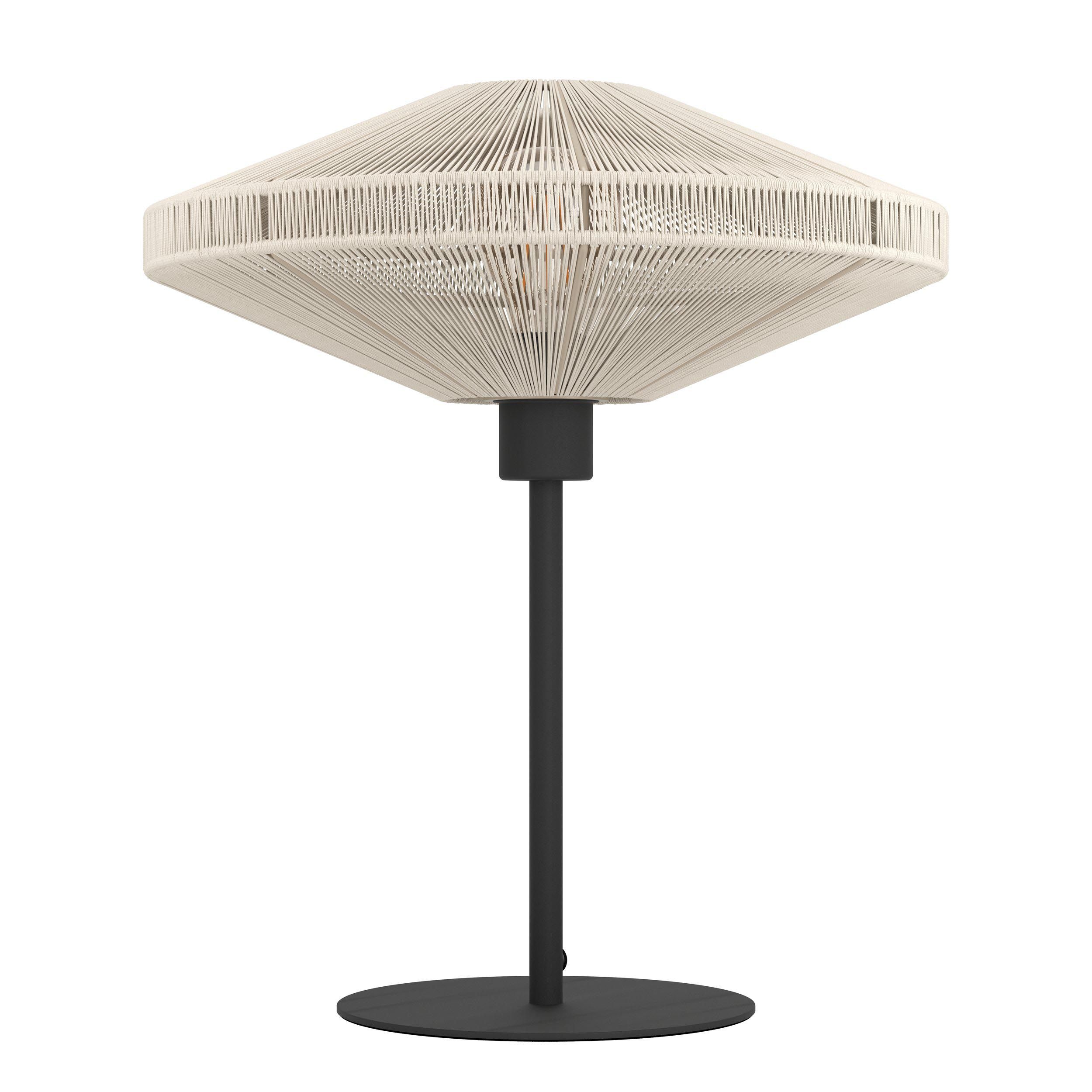 Lampe de table tissu beige MIDSUMER E27 1X40W