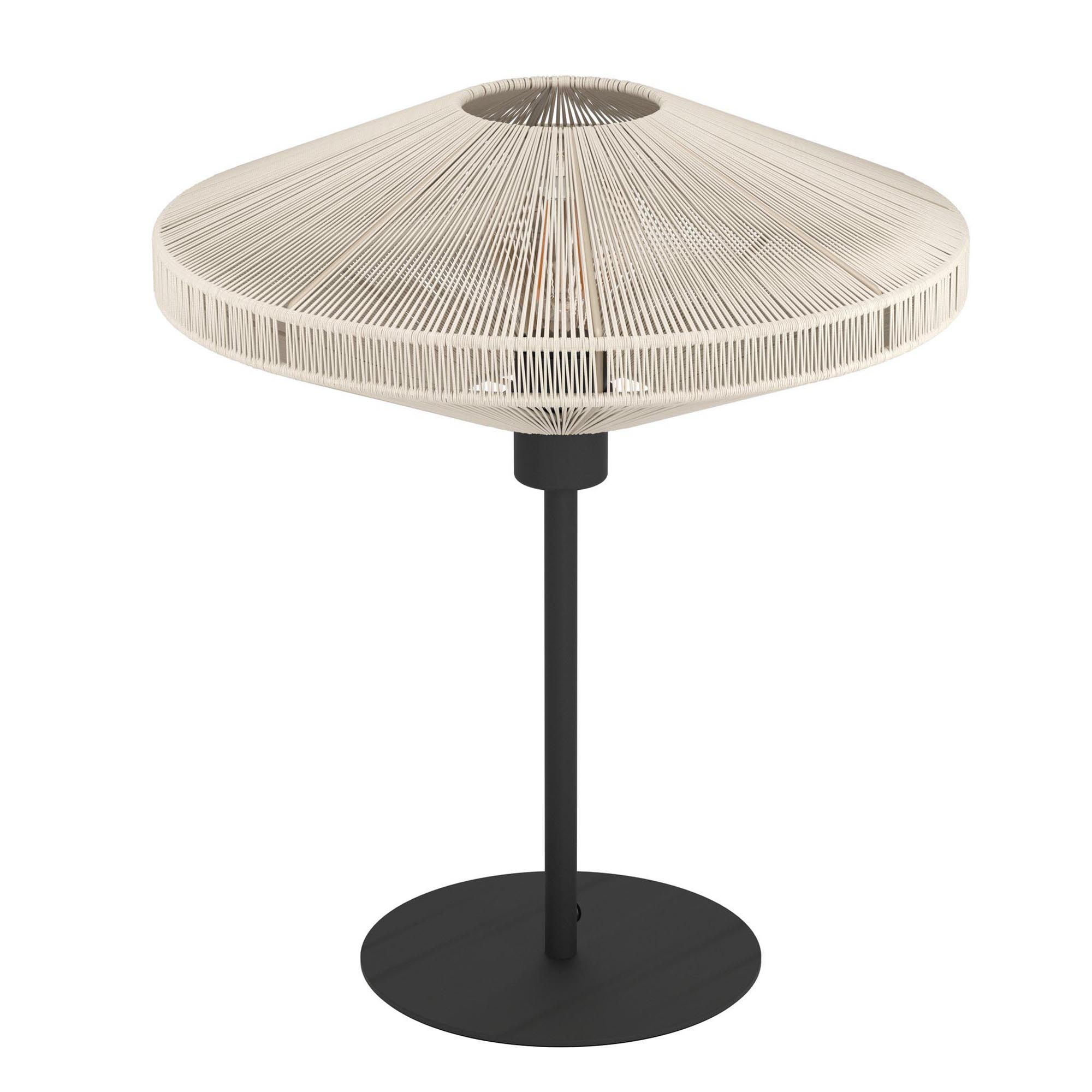 Lampe de table tissu beige MIDSUMER E27 1X40W