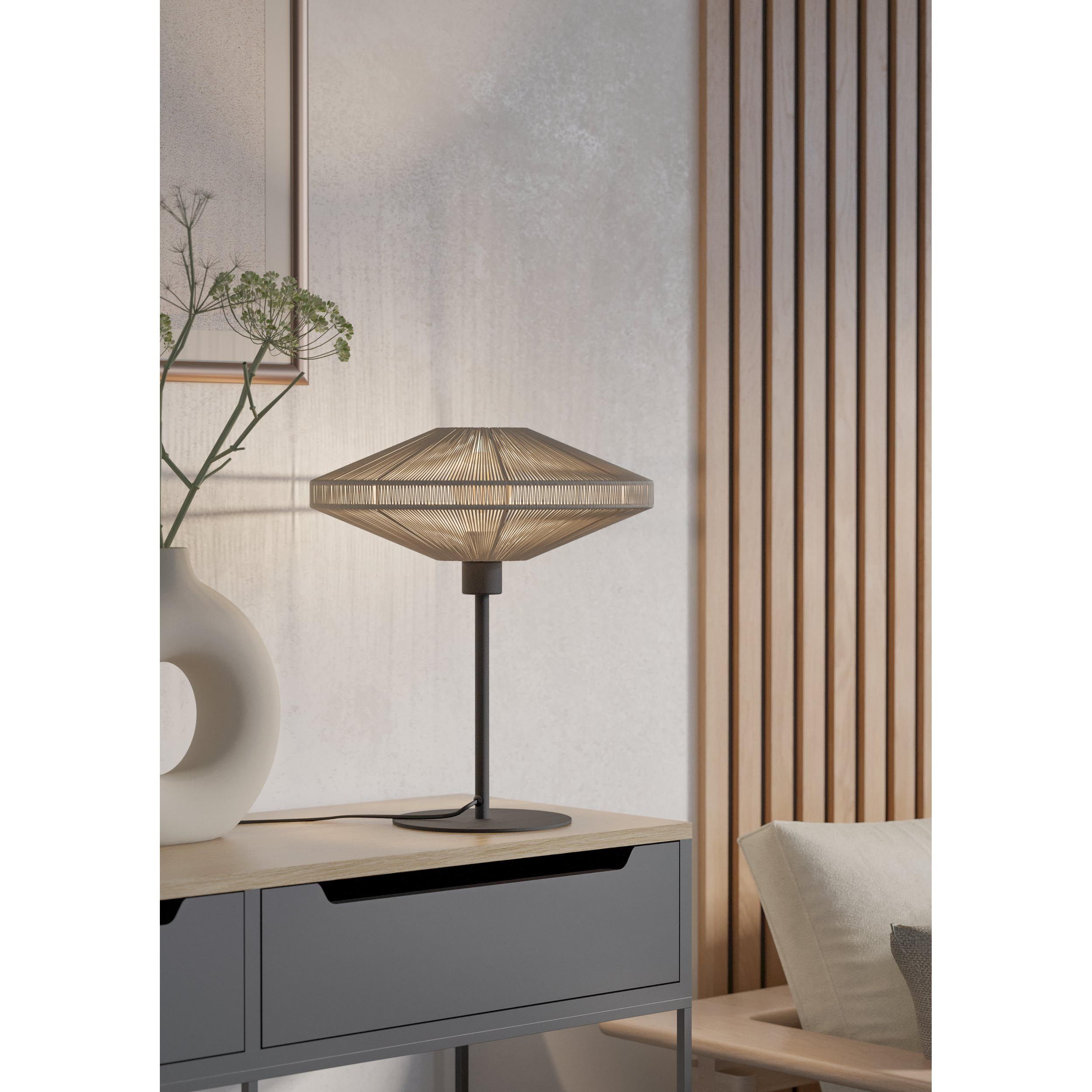 Lampe de table tissu beige MIDSUMER E27 1X40W