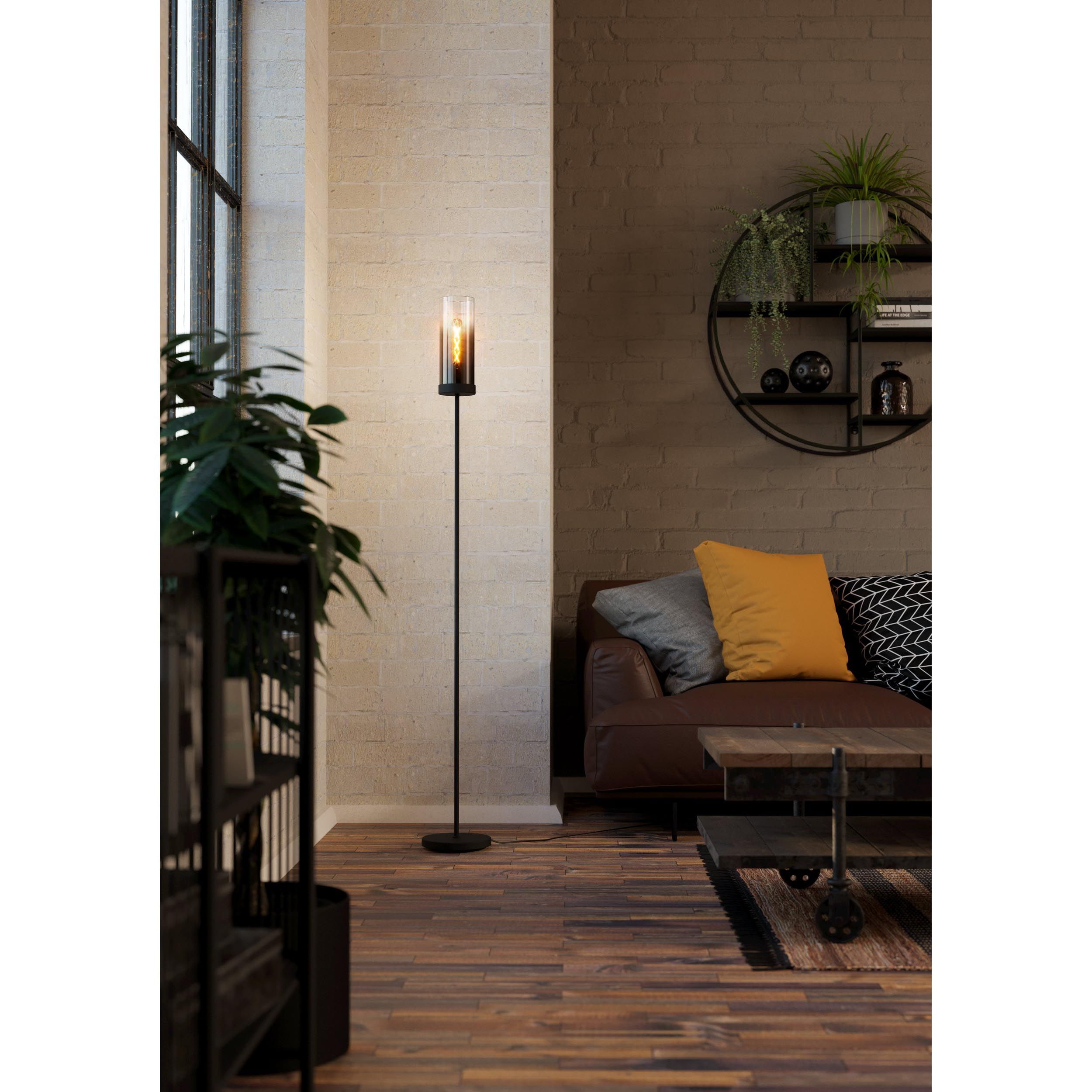 Lampadaire métal noir TOOTHILL E27 1X40W