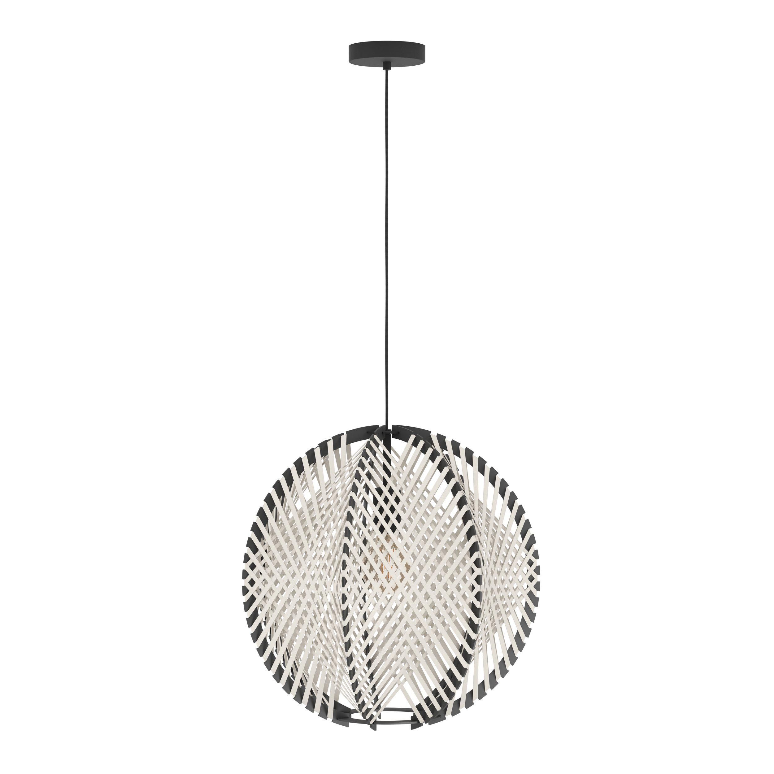 Suspension métal noir WAVERTON d48 cm E27 1X40W