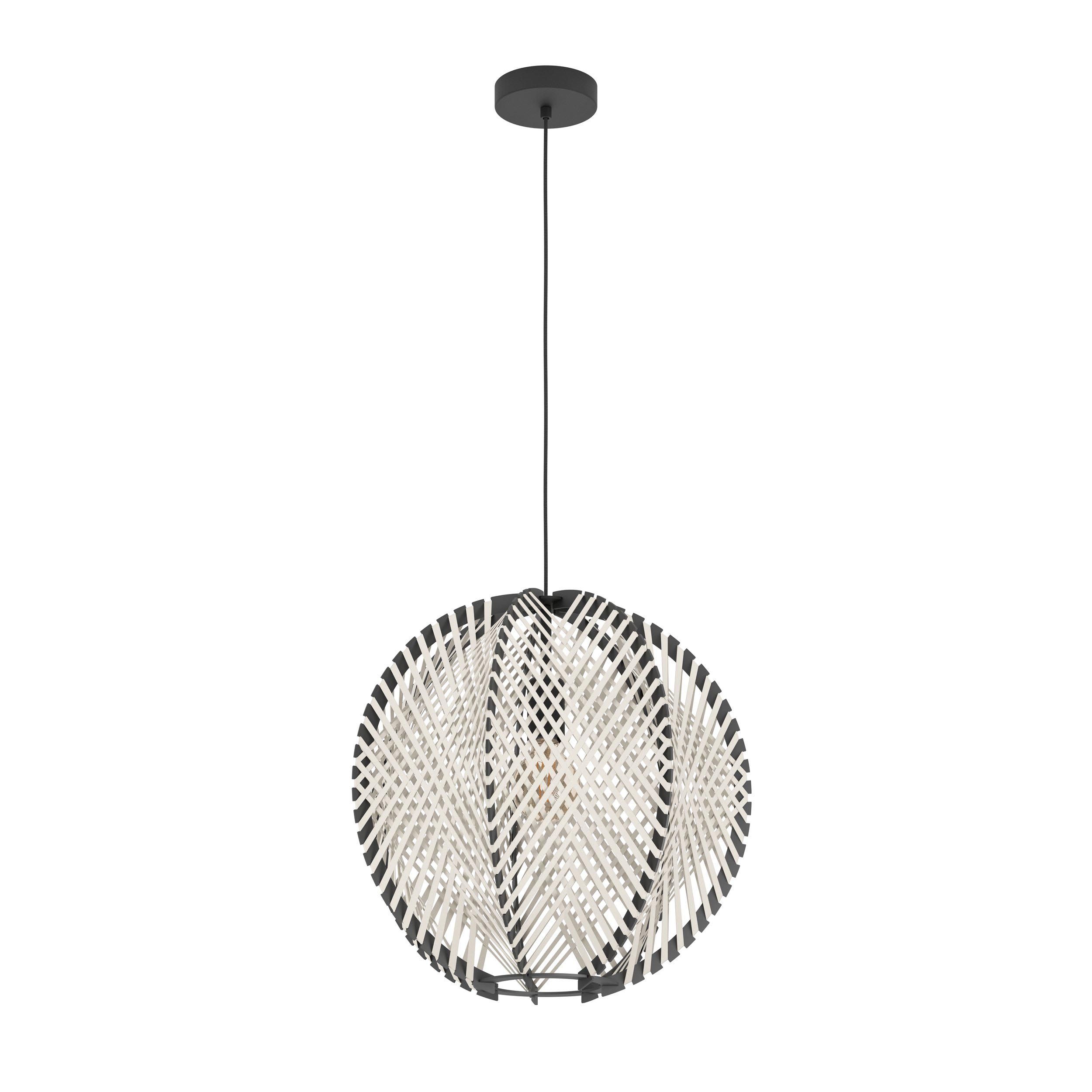 Suspension métal noir WAVERTON d48 cm E27 1X40W