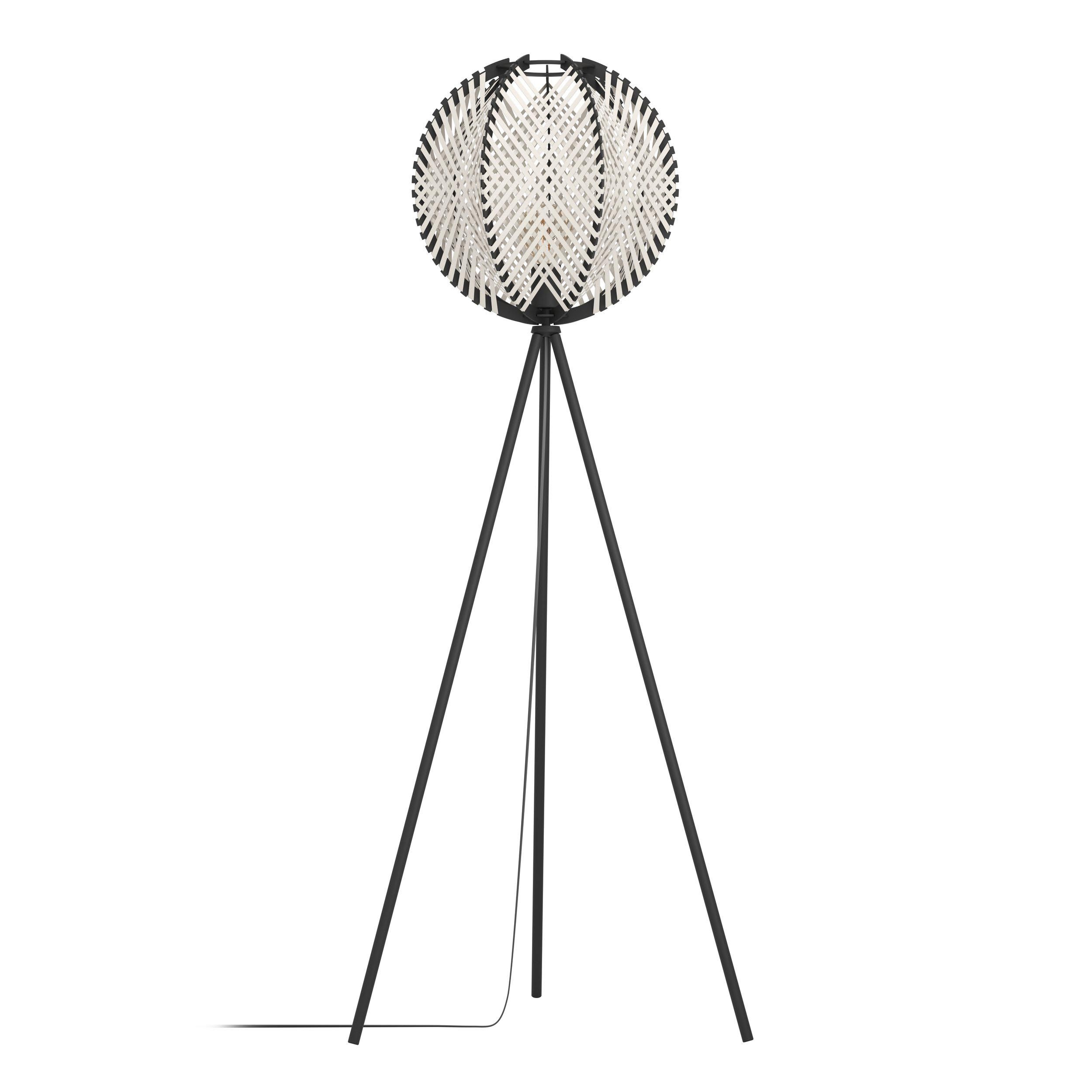 Lampadaire métal noir WAVERTON E27 1X40W