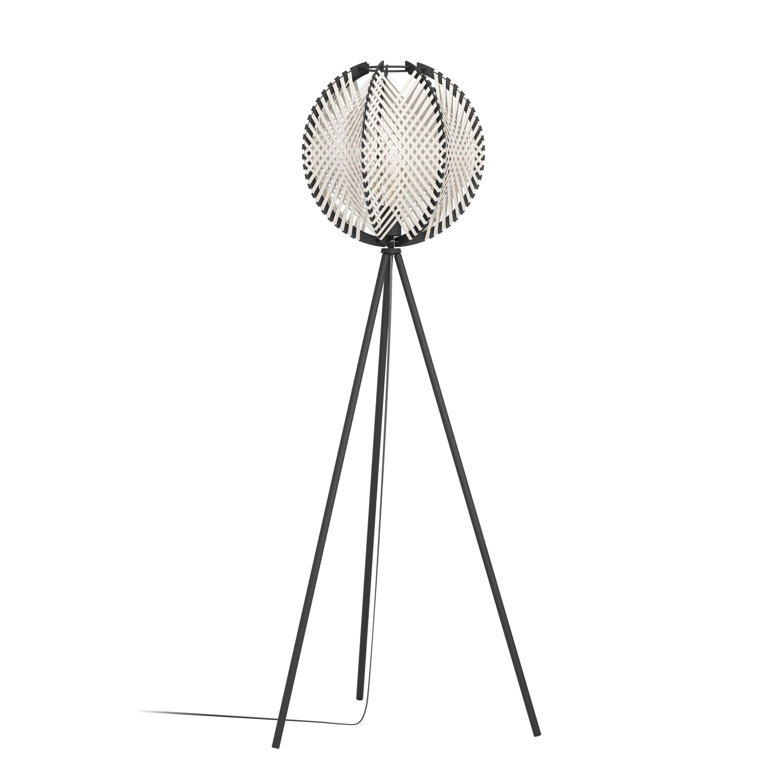 Lampadaire métal noir WAVERTON E27 1X40W