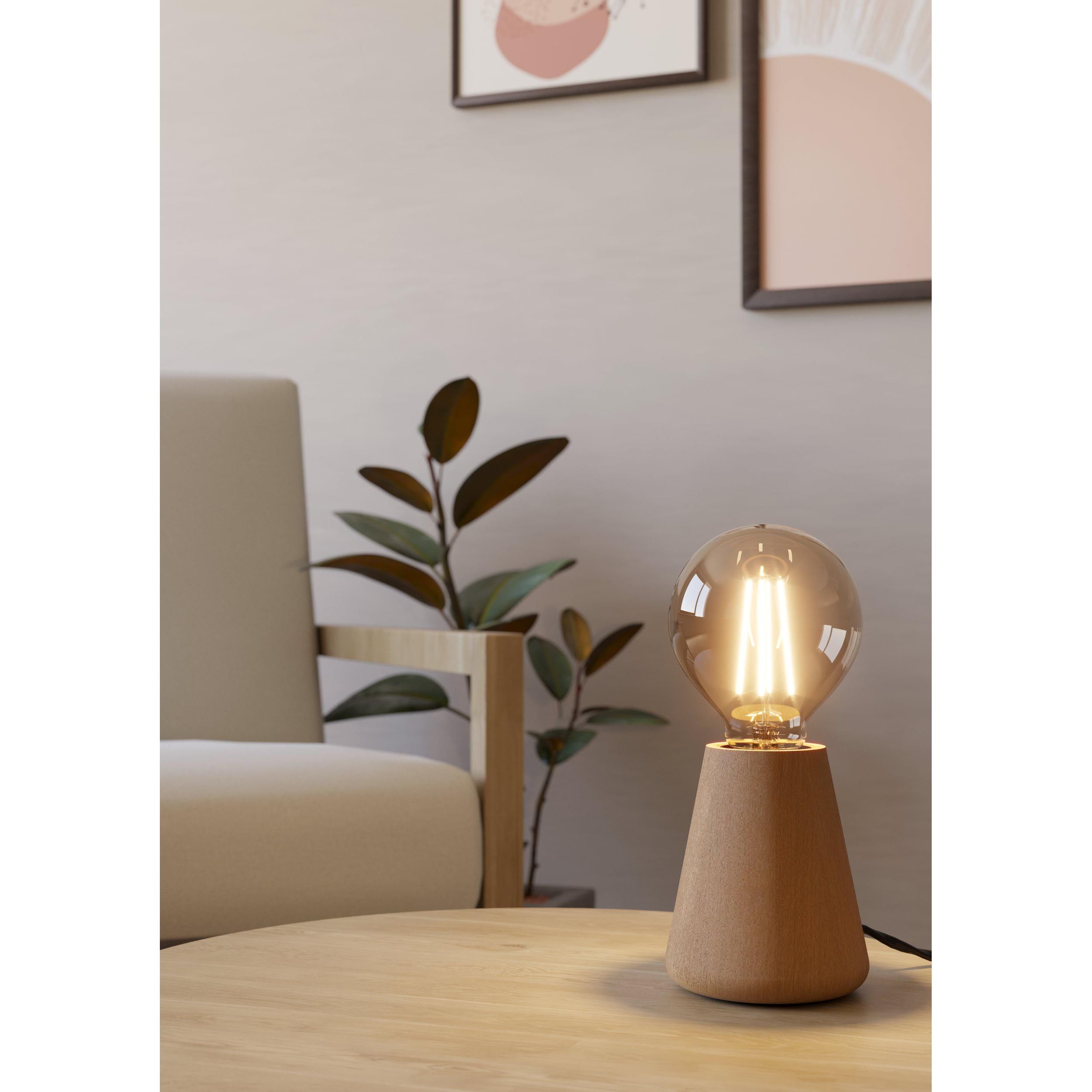 Lampe de table bois bois ASBY E27 1X40W