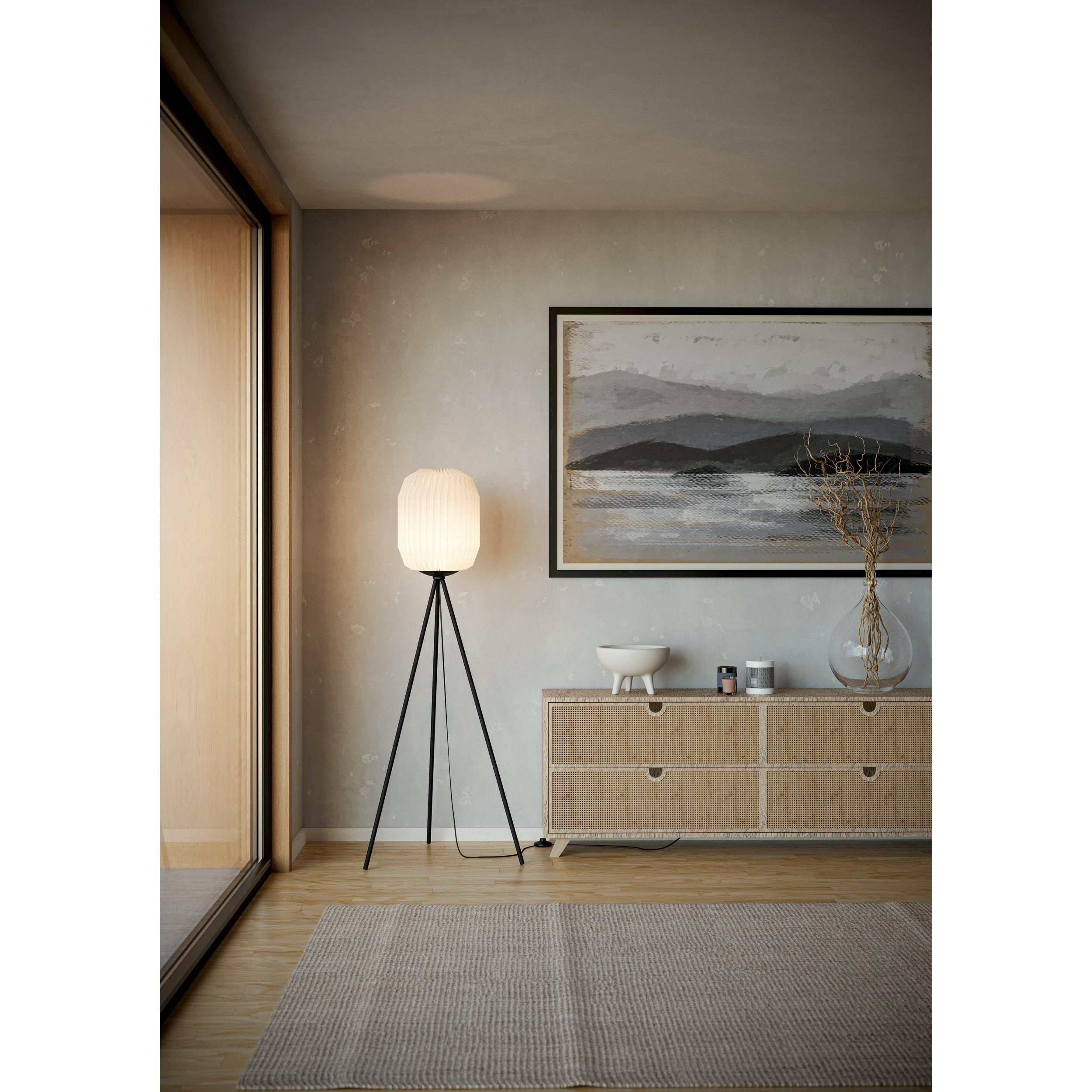 Lampadaire papier blanc BELGRAVE E27 1X60W