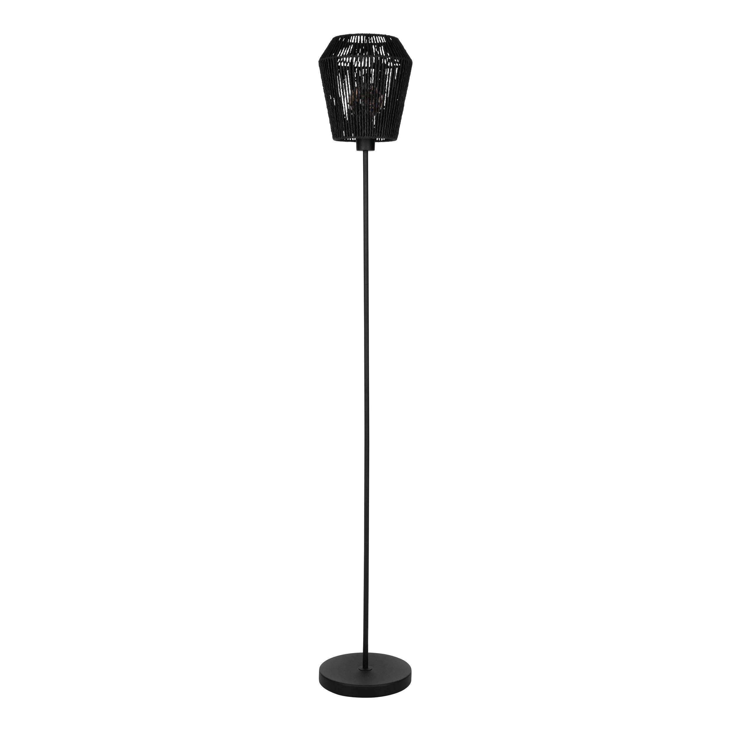 Lampadaire métal noir PERSLEY E27 1X60W