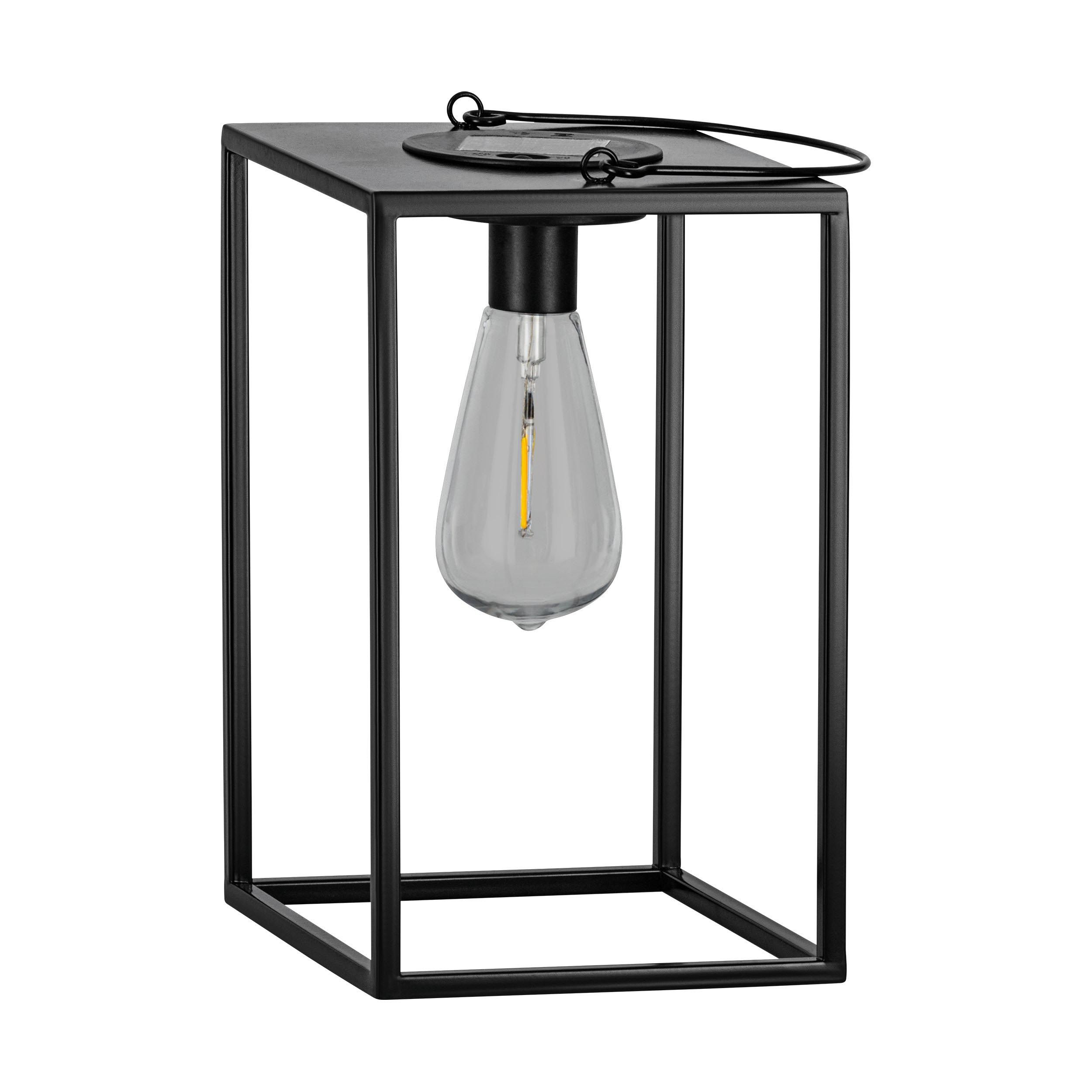 Lampe de table extérieure métal noir Z_SOLAR L16 cm LED INT 2X0,06W