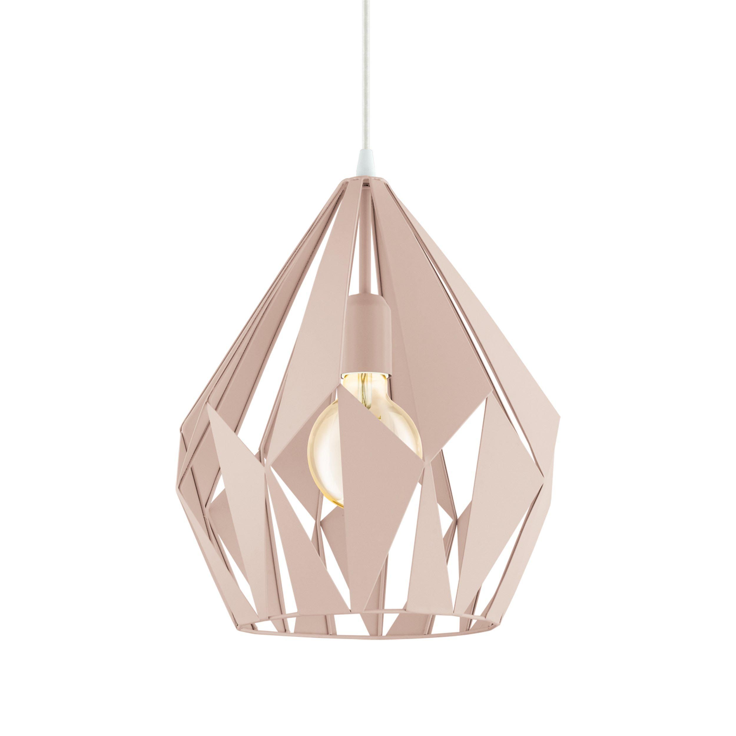 Suspension métal rose CARLTON-P E27 1X60W