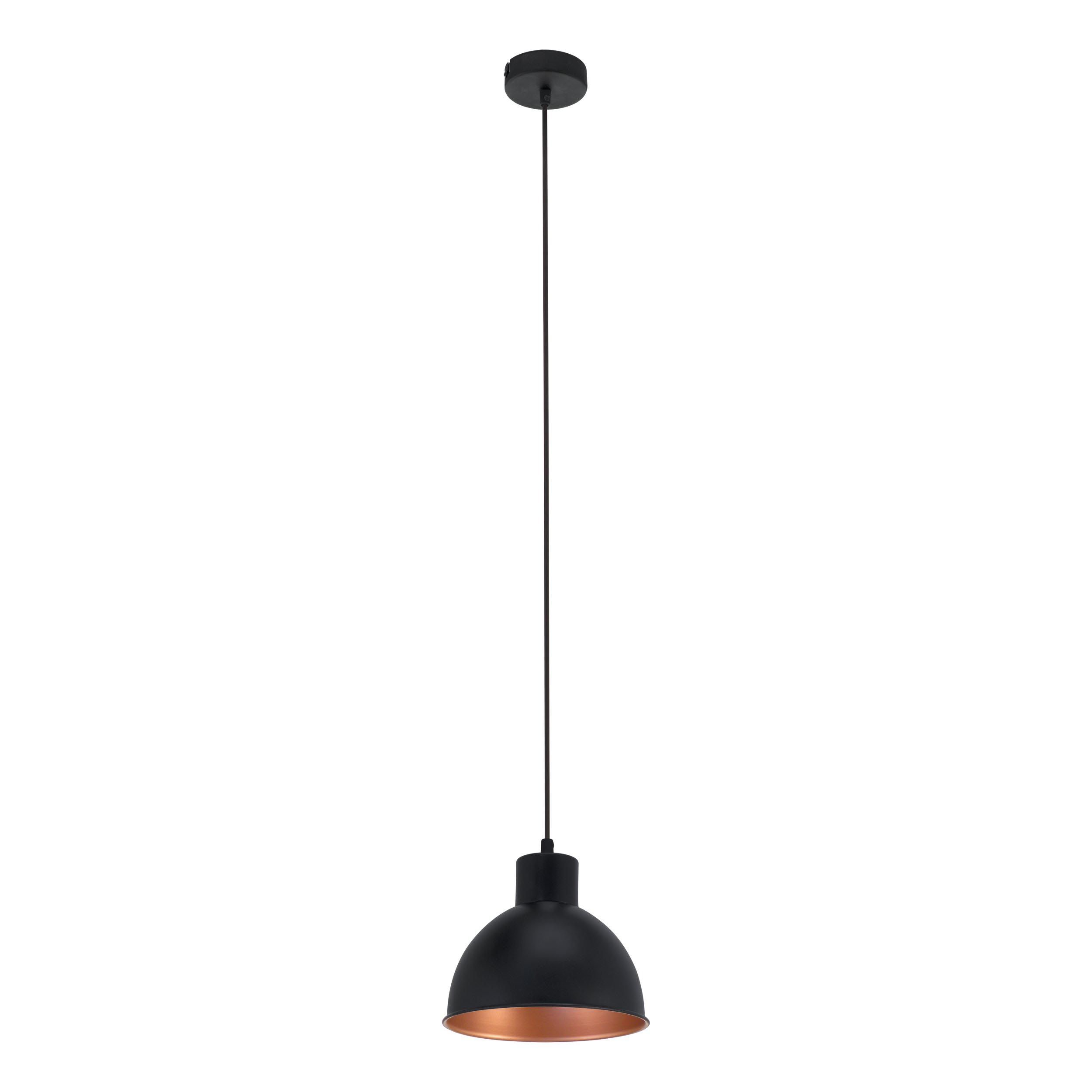 Suspension métal noir TRURO 1 E27 1X60W