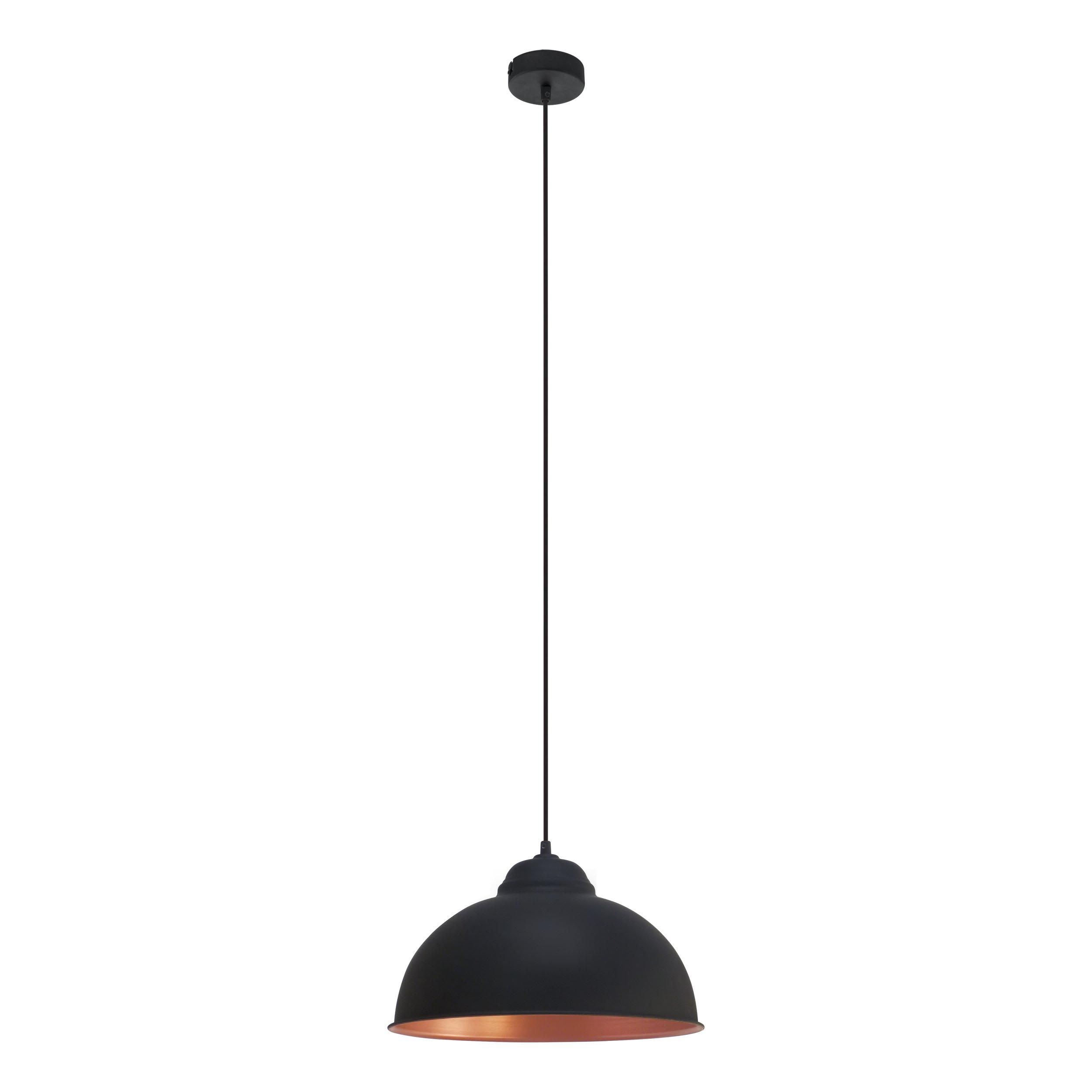 Suspension métal noir TRURO 2 E27 1X60W