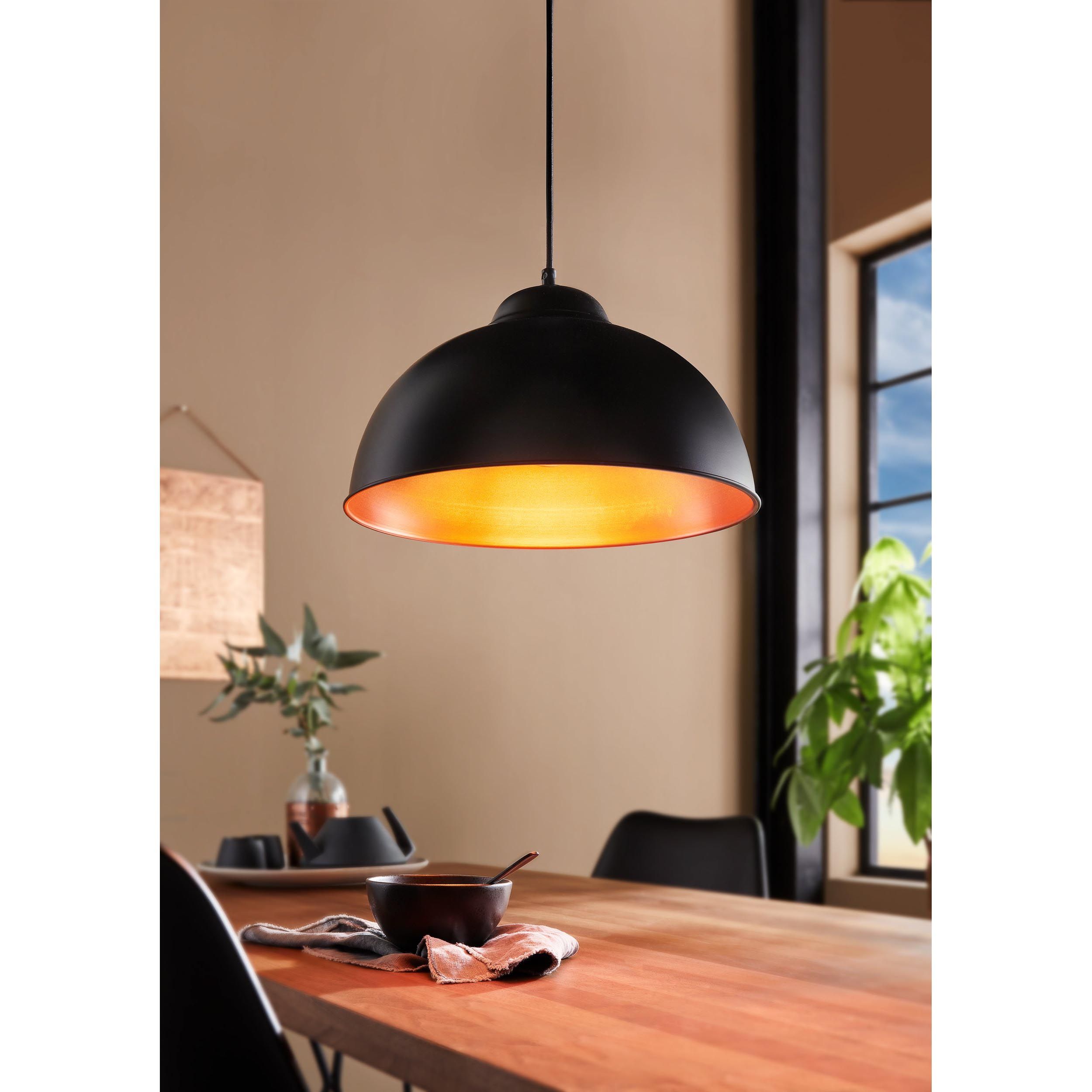 Suspension métal noir TRURO 2 E27 1X60W