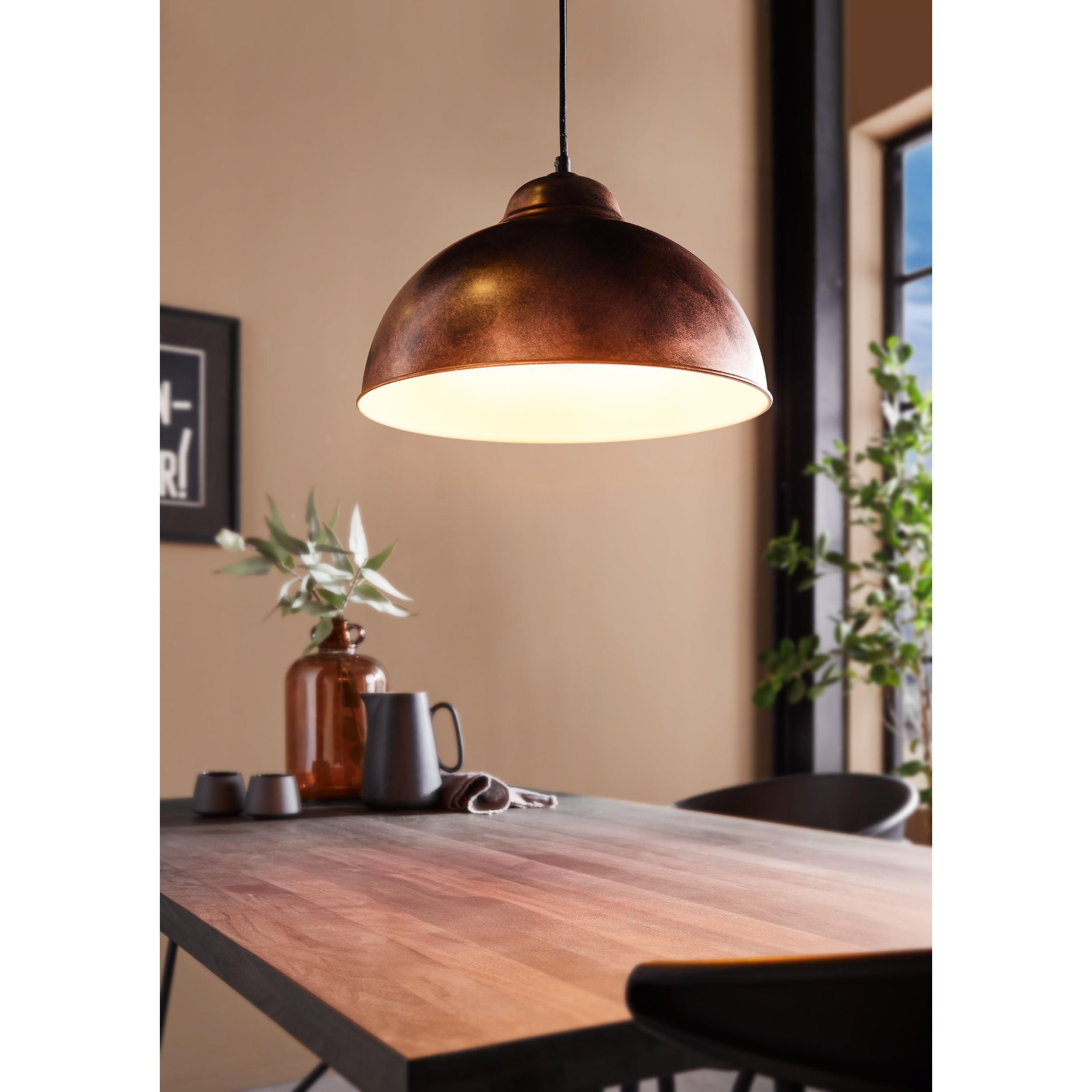 Suspension métal cuivre TRURO 2 E27 1X60W