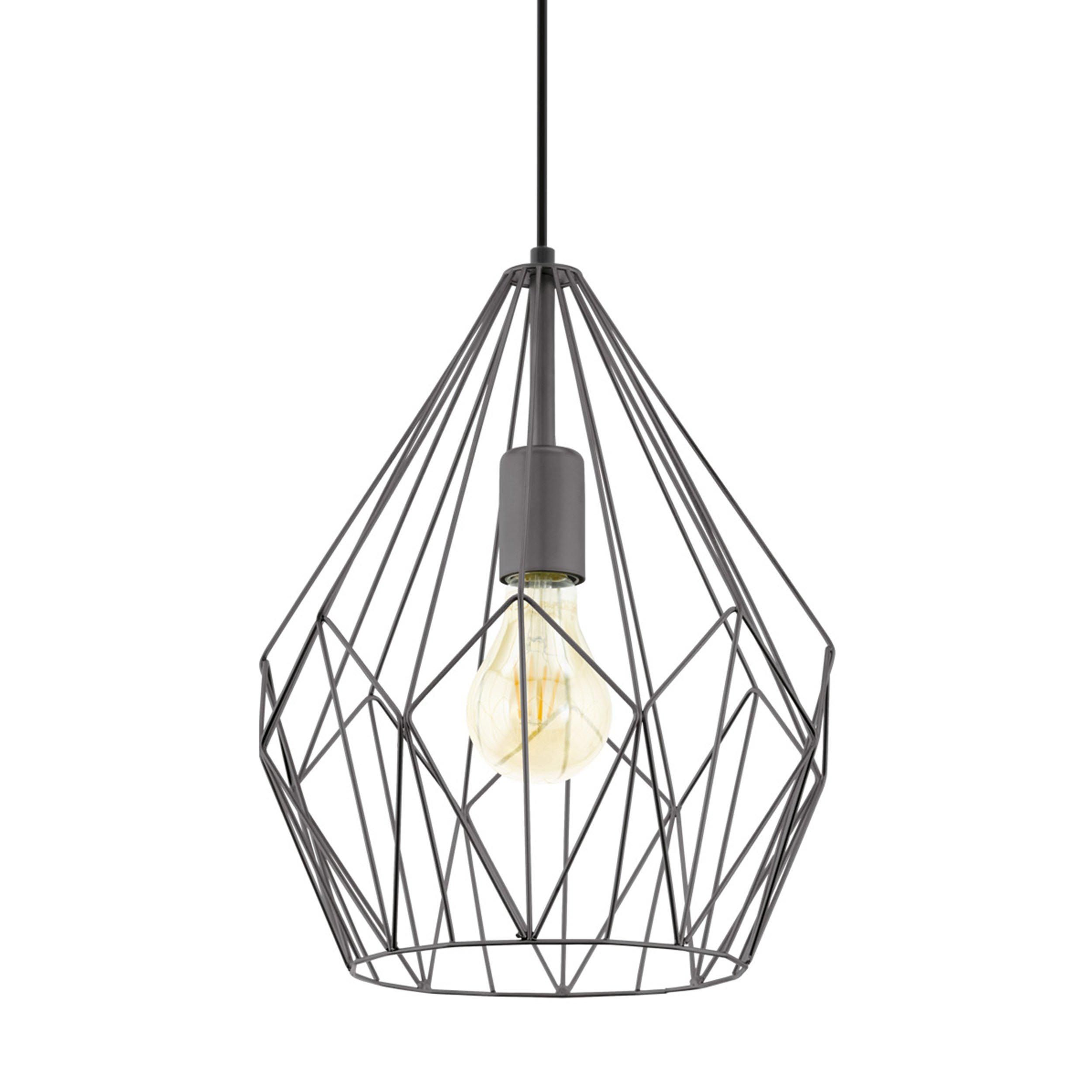 Suspension métal noir CARLTON D31CM E27 1X60W