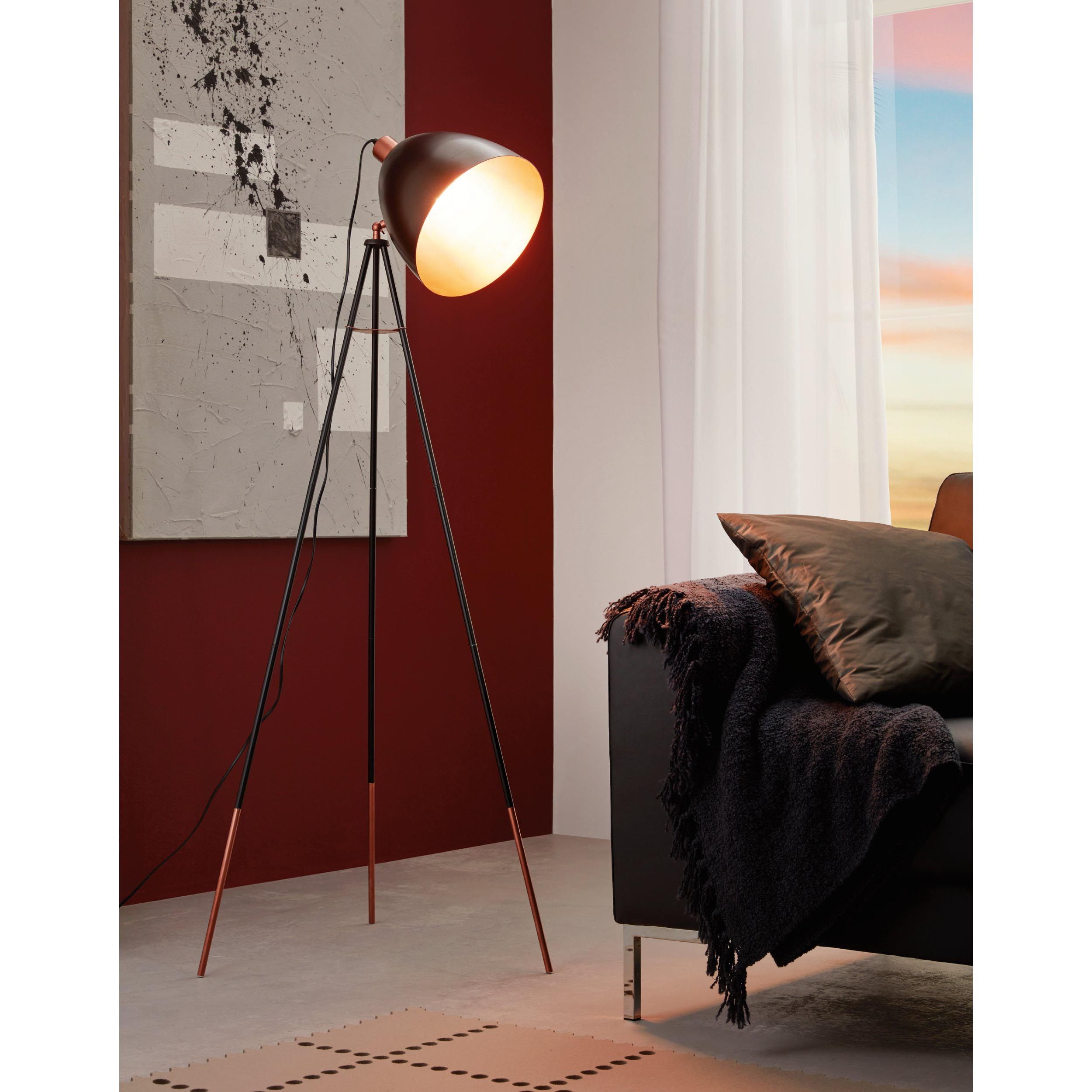 Lampadaire métal noir CHESTER E27 1X60W