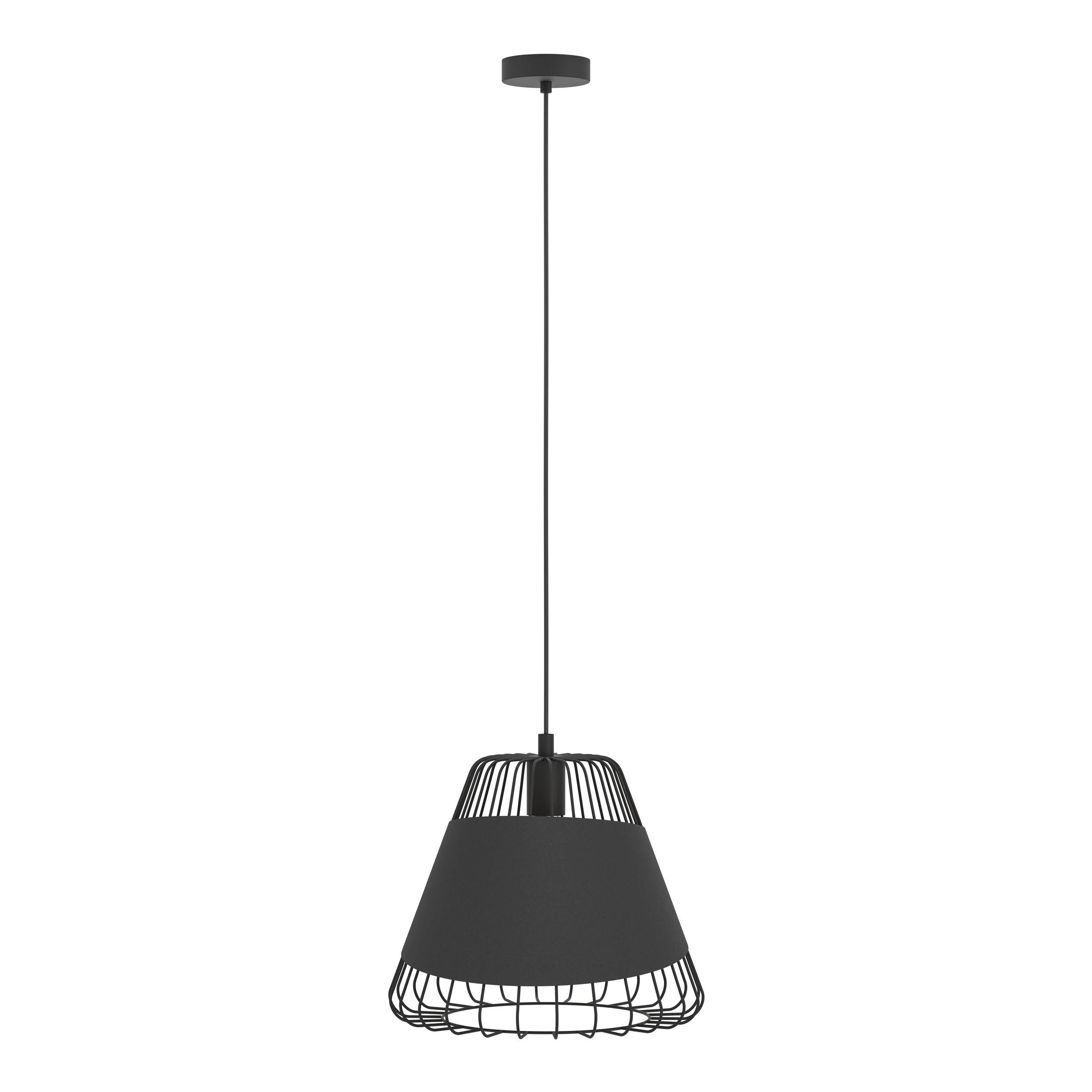 Suspension métal noir AUSTELL D36CM E27 1X60W