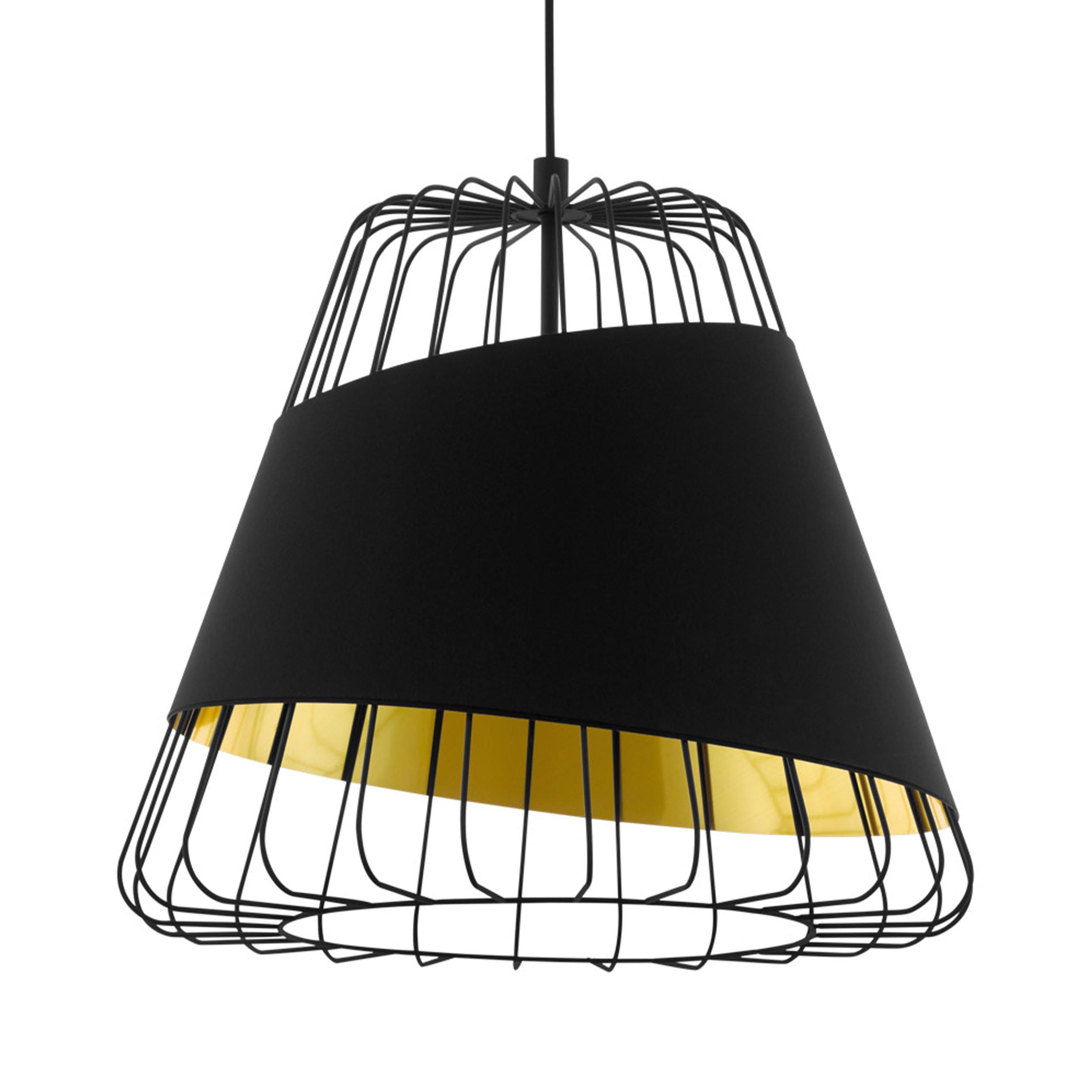 Suspension métal noir AUSTELL D36CM E27 1X60W