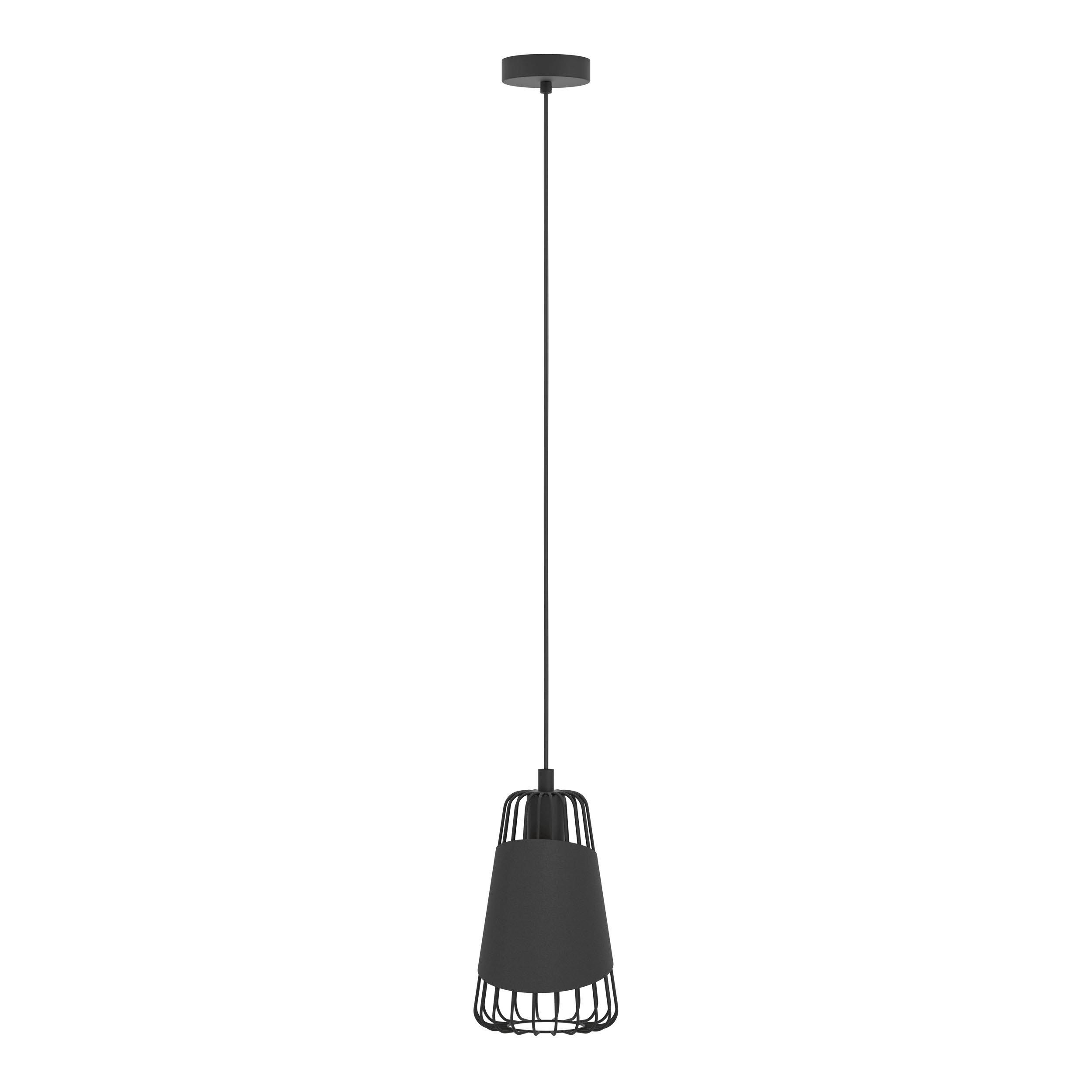 Suspension métal noir AUSTELL D16,5CM E27 1X60W