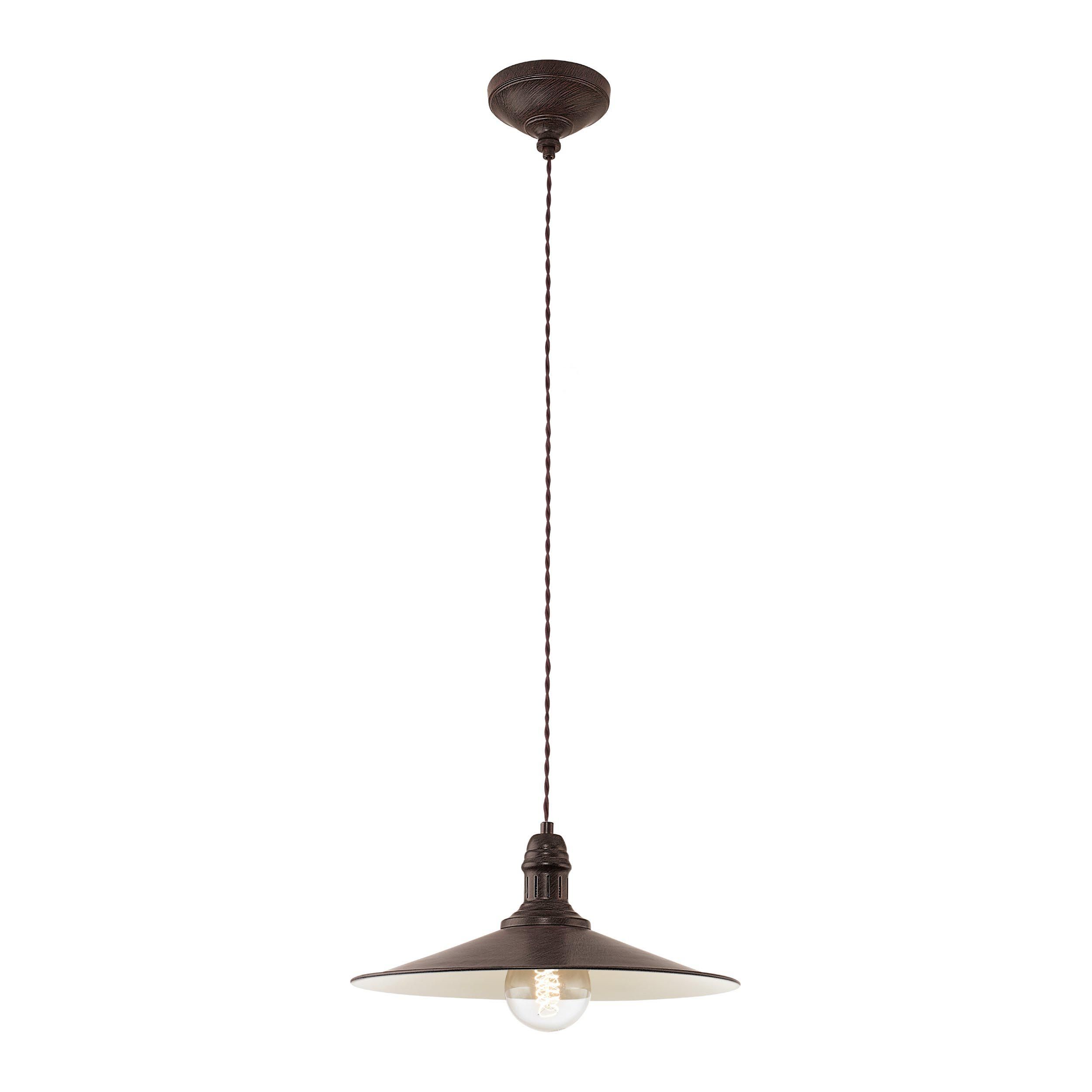 Suspension métal marron STOCKBURY E27 1X60W