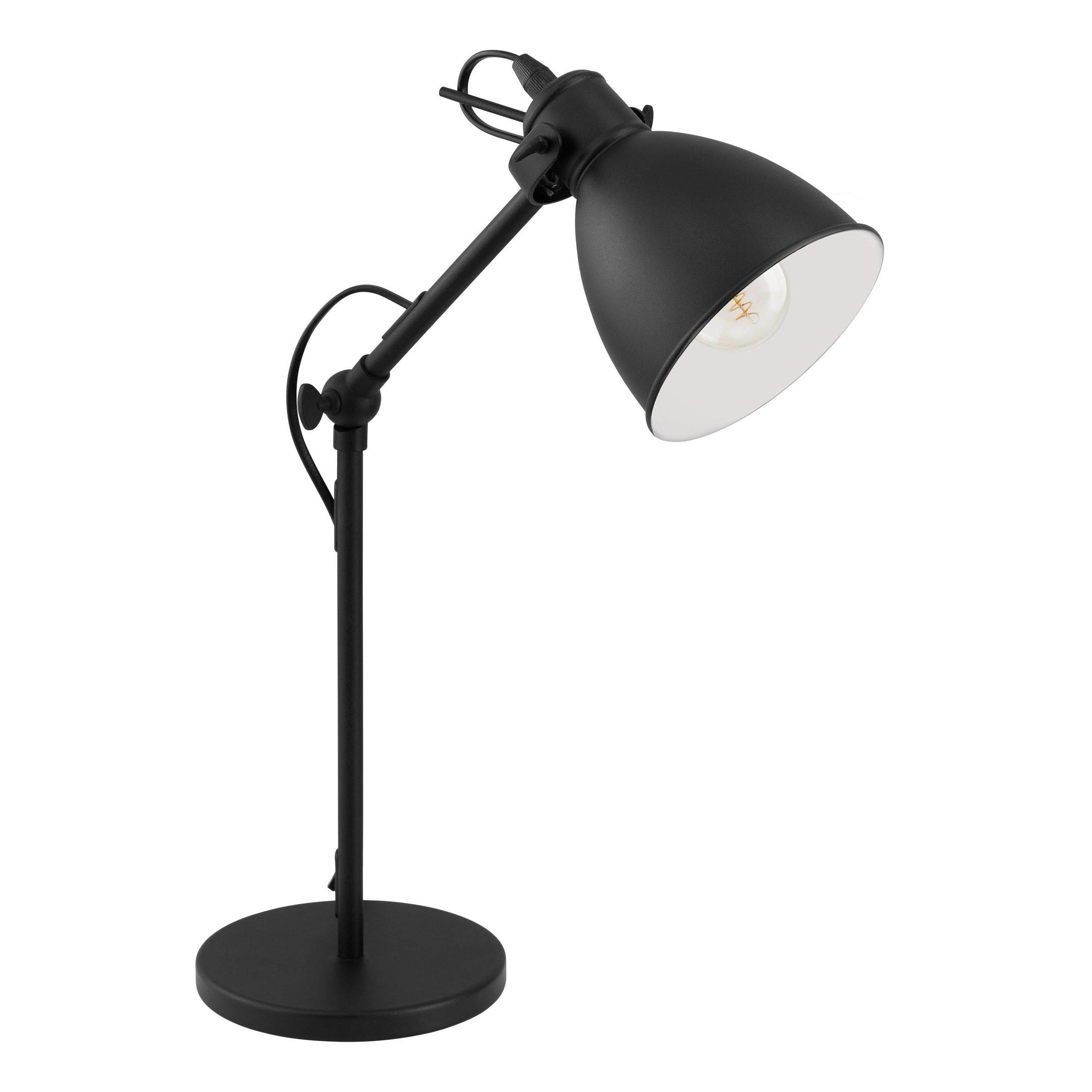 Lampe de bureau métal noir PRIDDY E27 1X40W