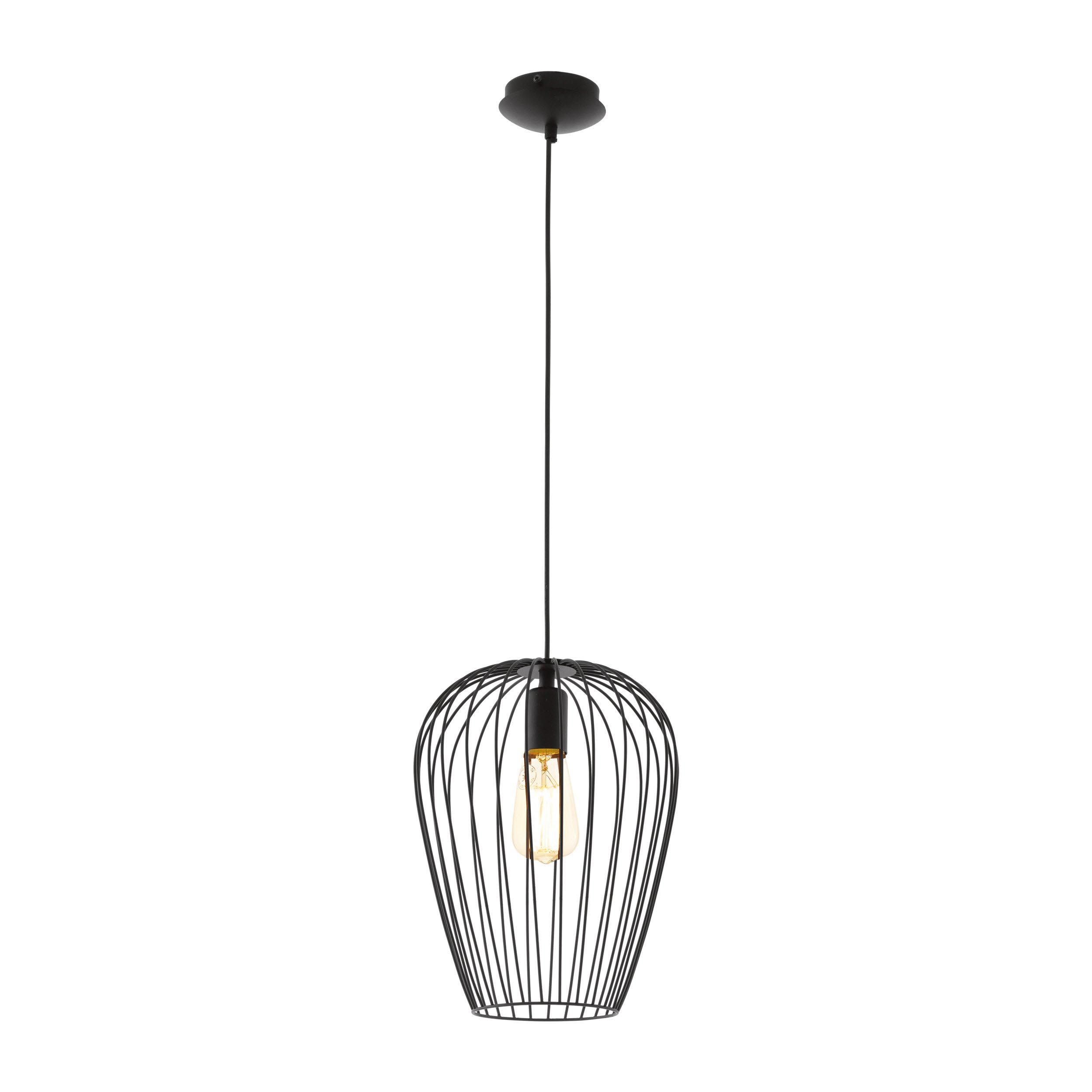 Suspension métal noir NEWTOWN E27 1X60W