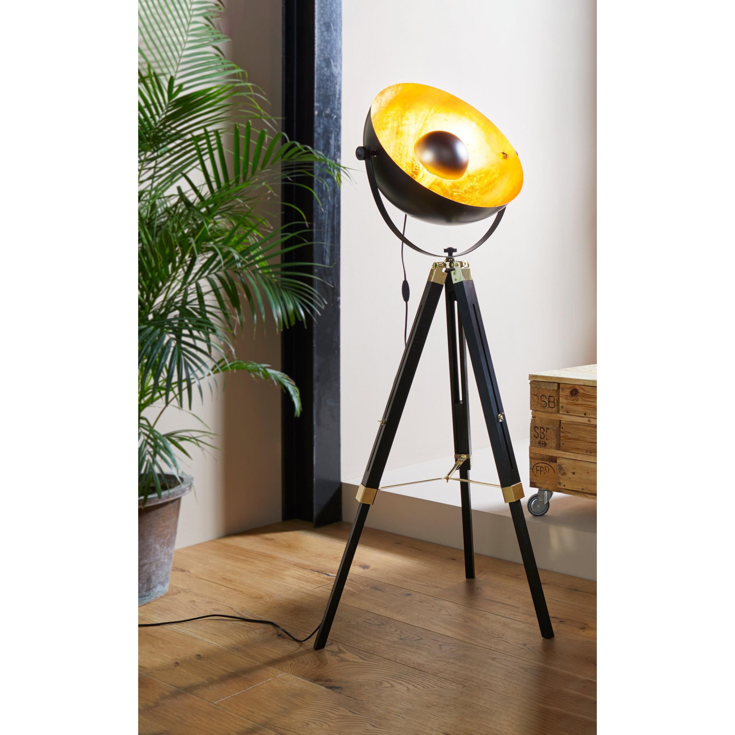 Lampadaire métal noir COVALEDA E27 1X60W