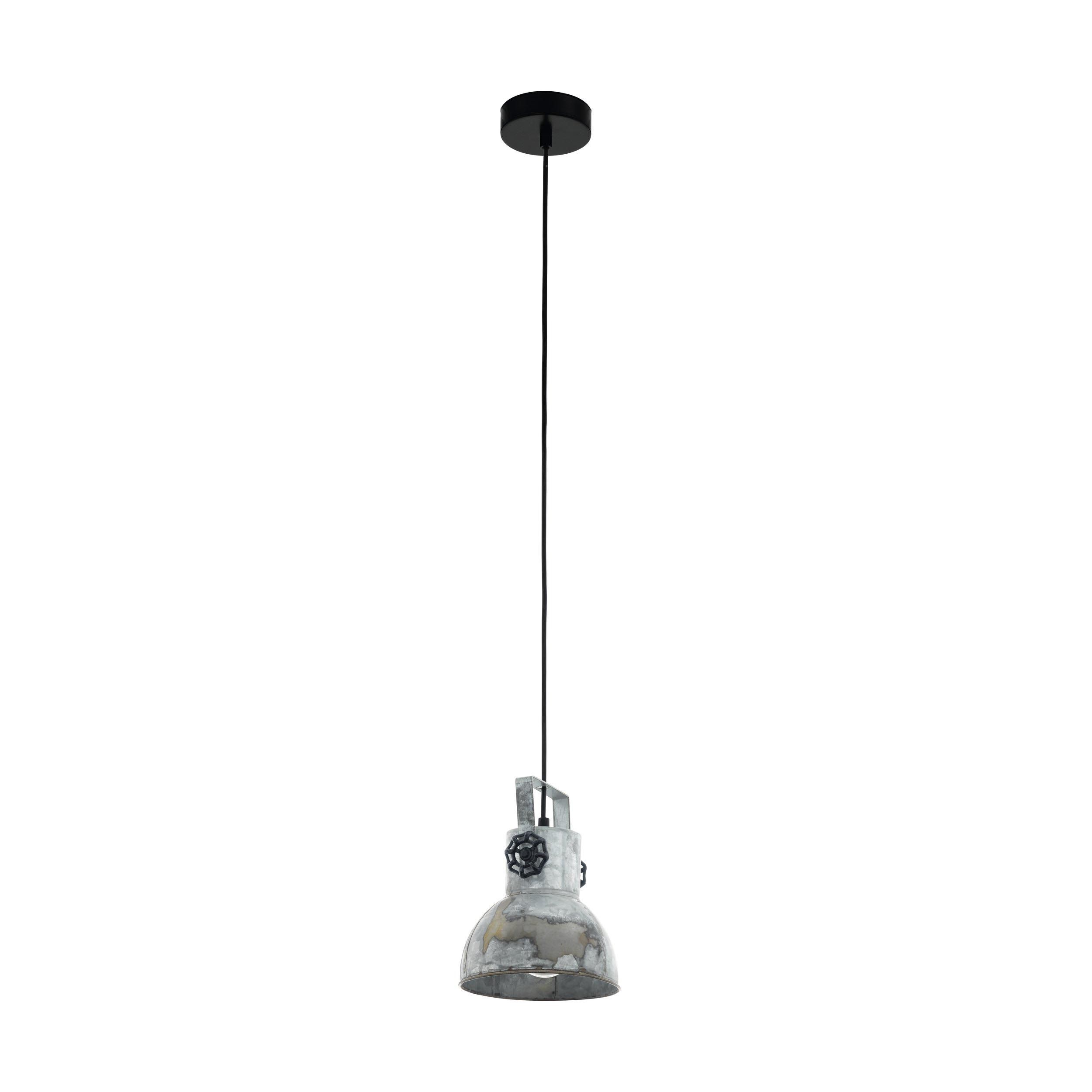 Suspension métal gris BARNSTAPLE E27 1X40W