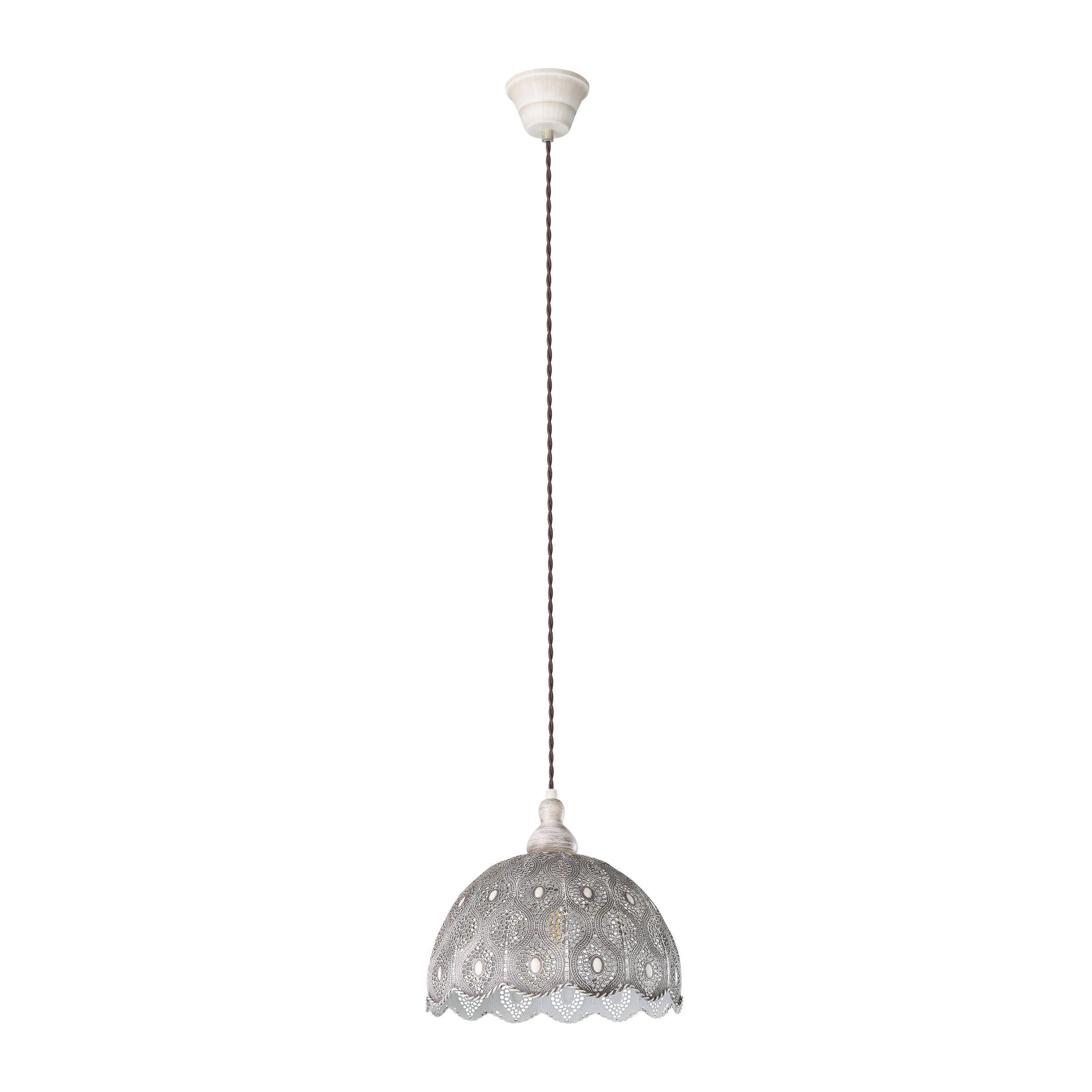 Suspension métal blanc TALBOT 2 E27 1X60W