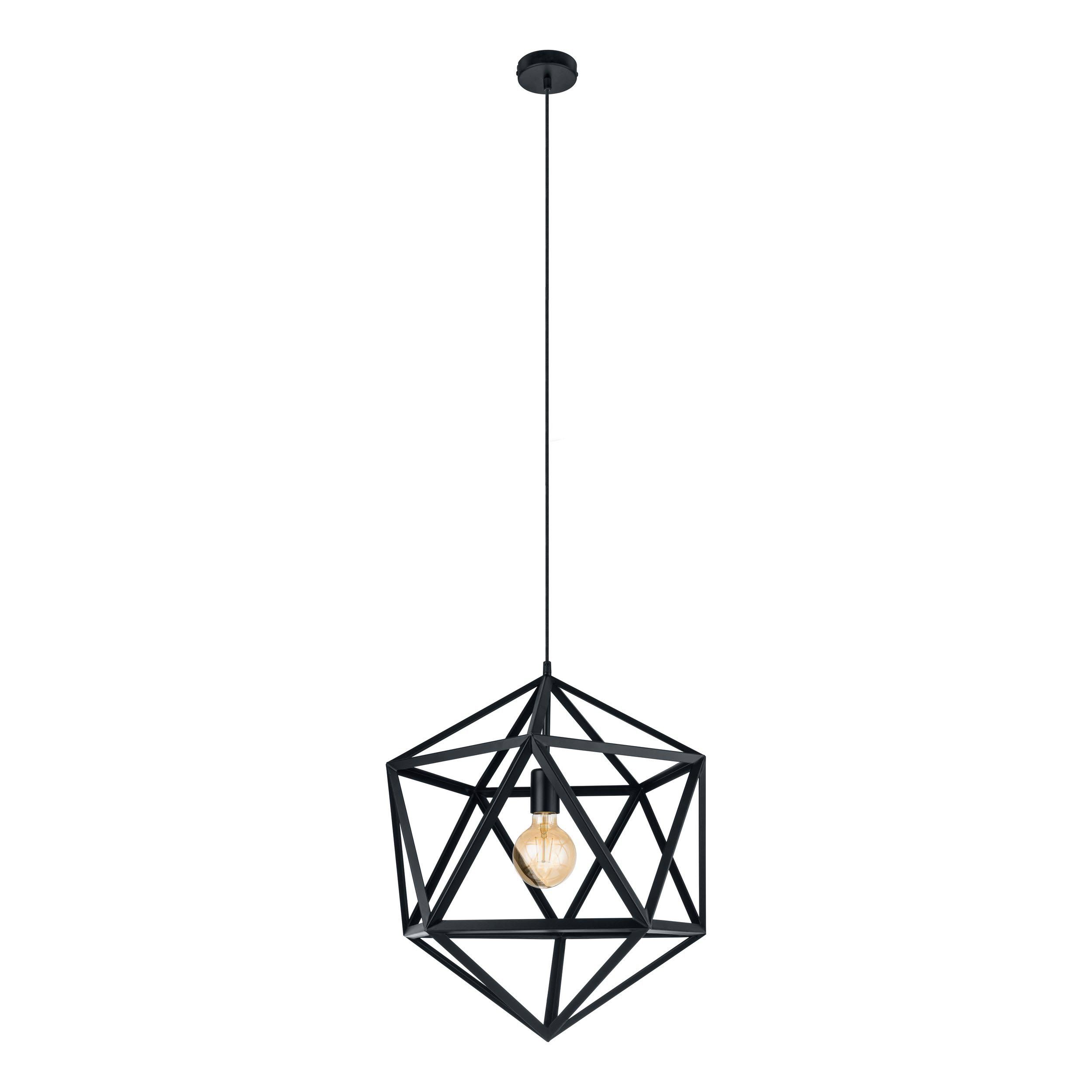 Suspension métal noir EMBLETON E27 1X60W