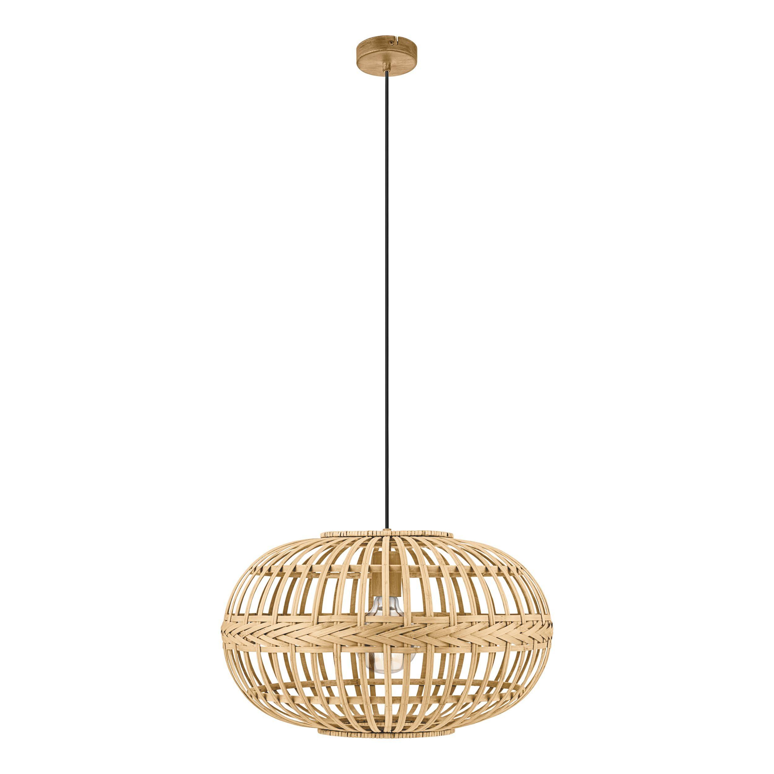 Suspension naturel bois AMSFIELD D38CM E27 1X60W