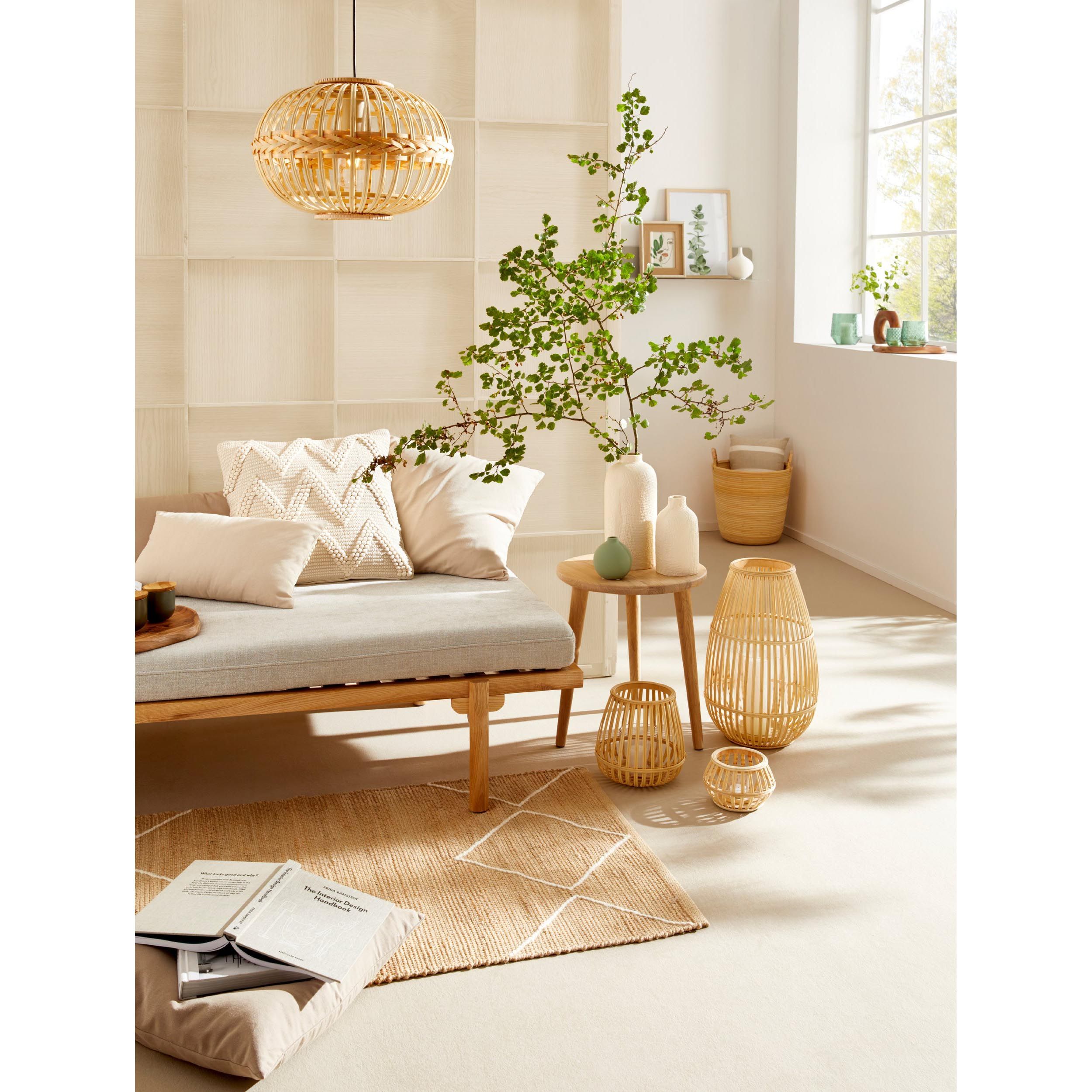 Suspension naturel bois AMSFIELD D38CM E27 1X60W