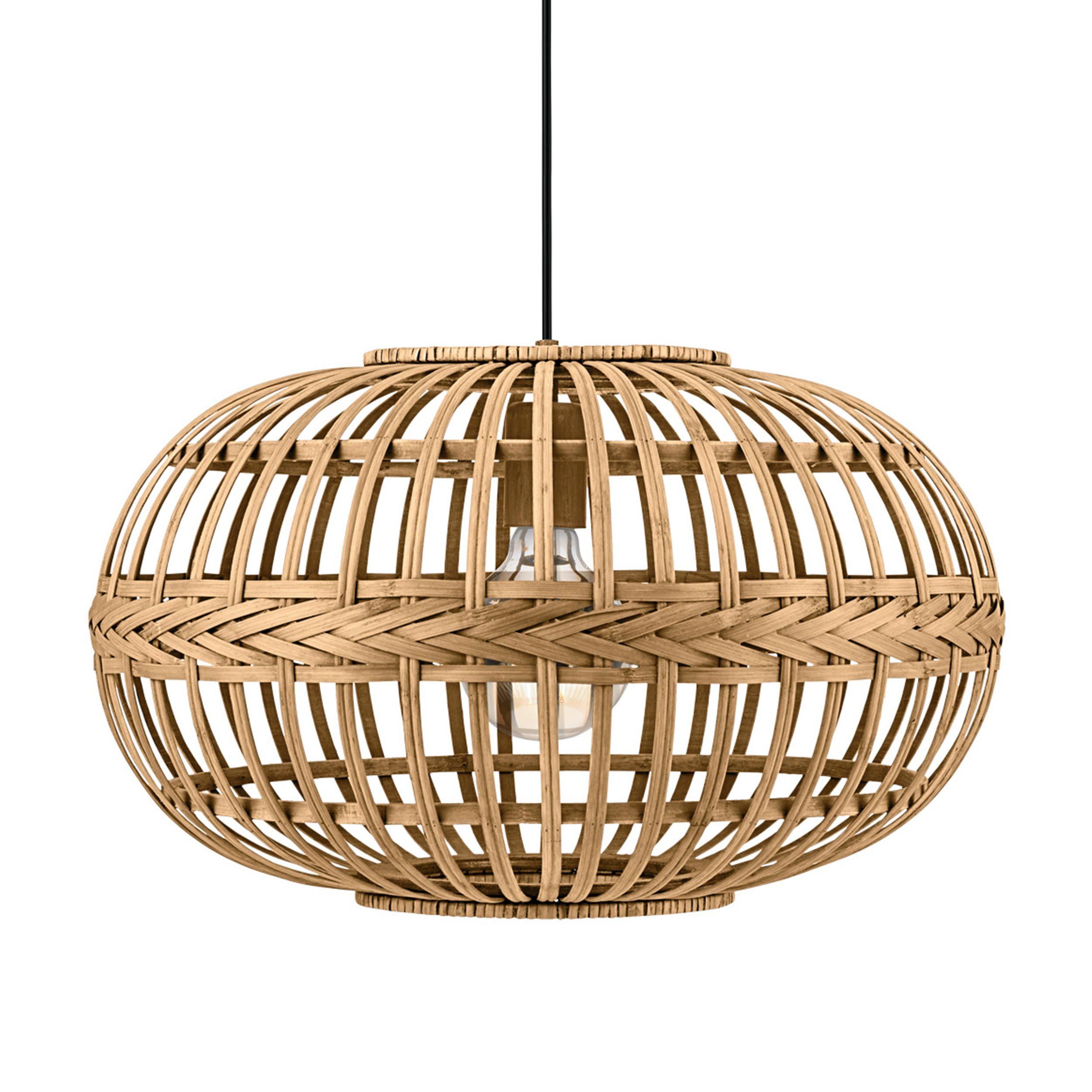 Suspension naturel bois AMSFIELD D38CM E27 1X60W