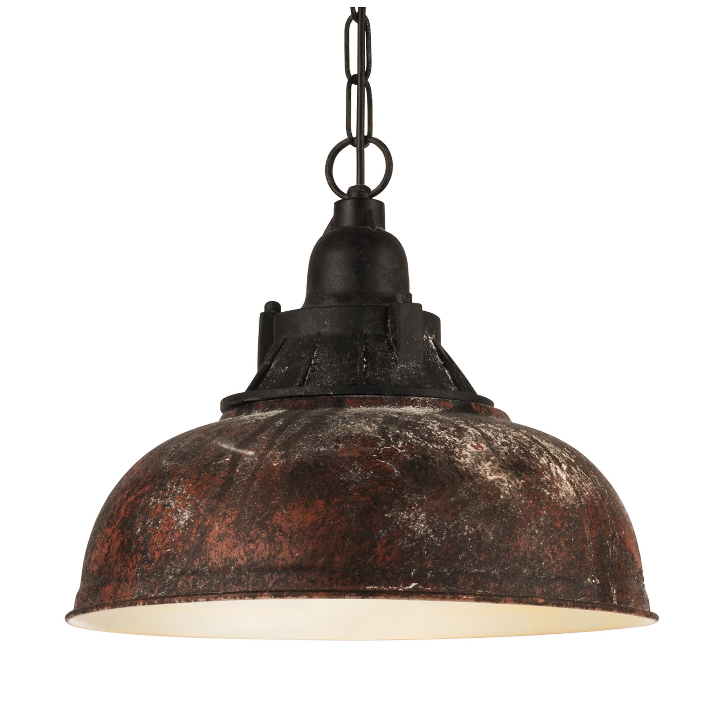 Suspension métal marron GRANTHAM 1 E27 1X60W