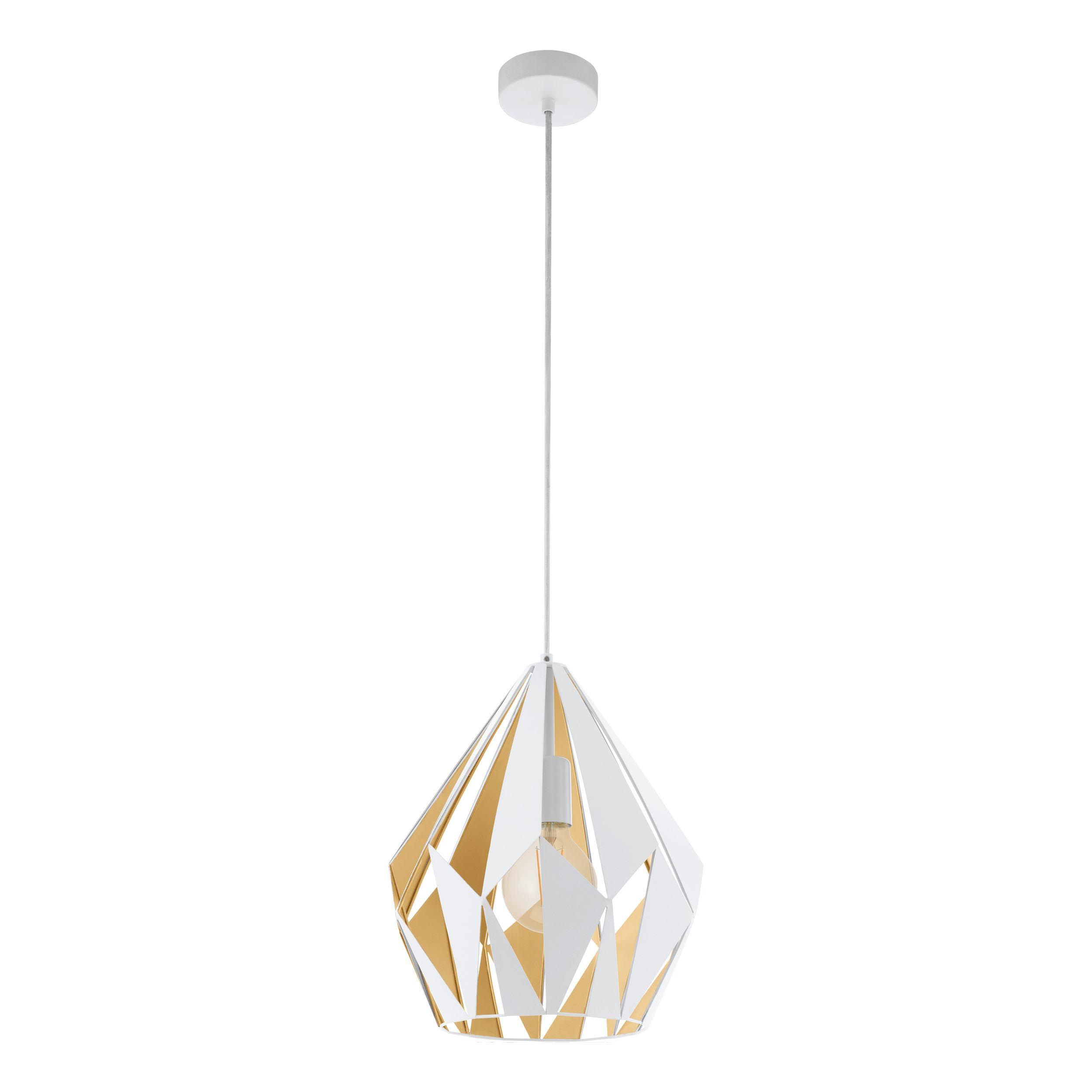 Suspension métal blanc CARLTON 1 E27 1X60W