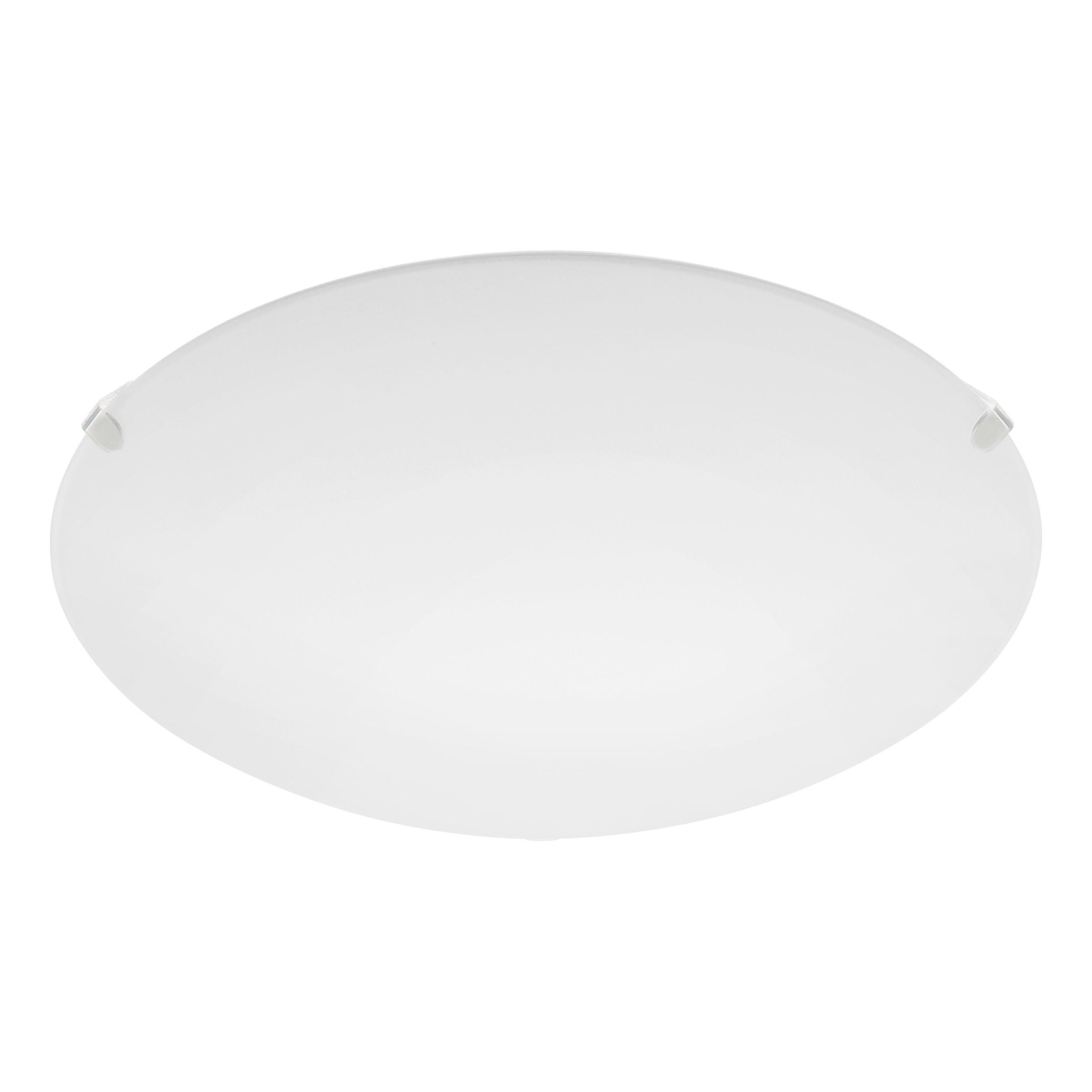 Plafonnier verre blanc MARS E27 1X25W