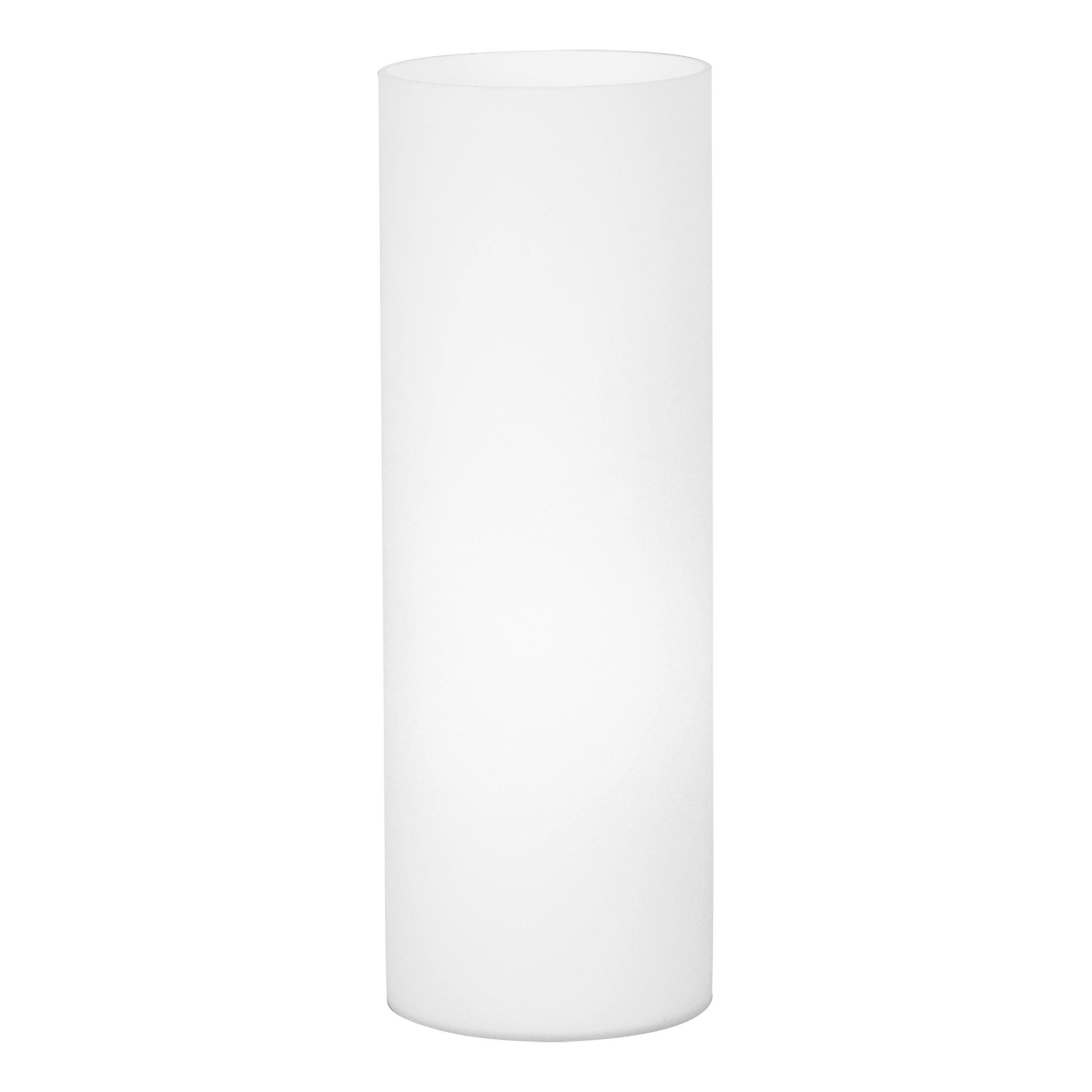 Lampe en verre blanc GEO E27 60W HT35cm