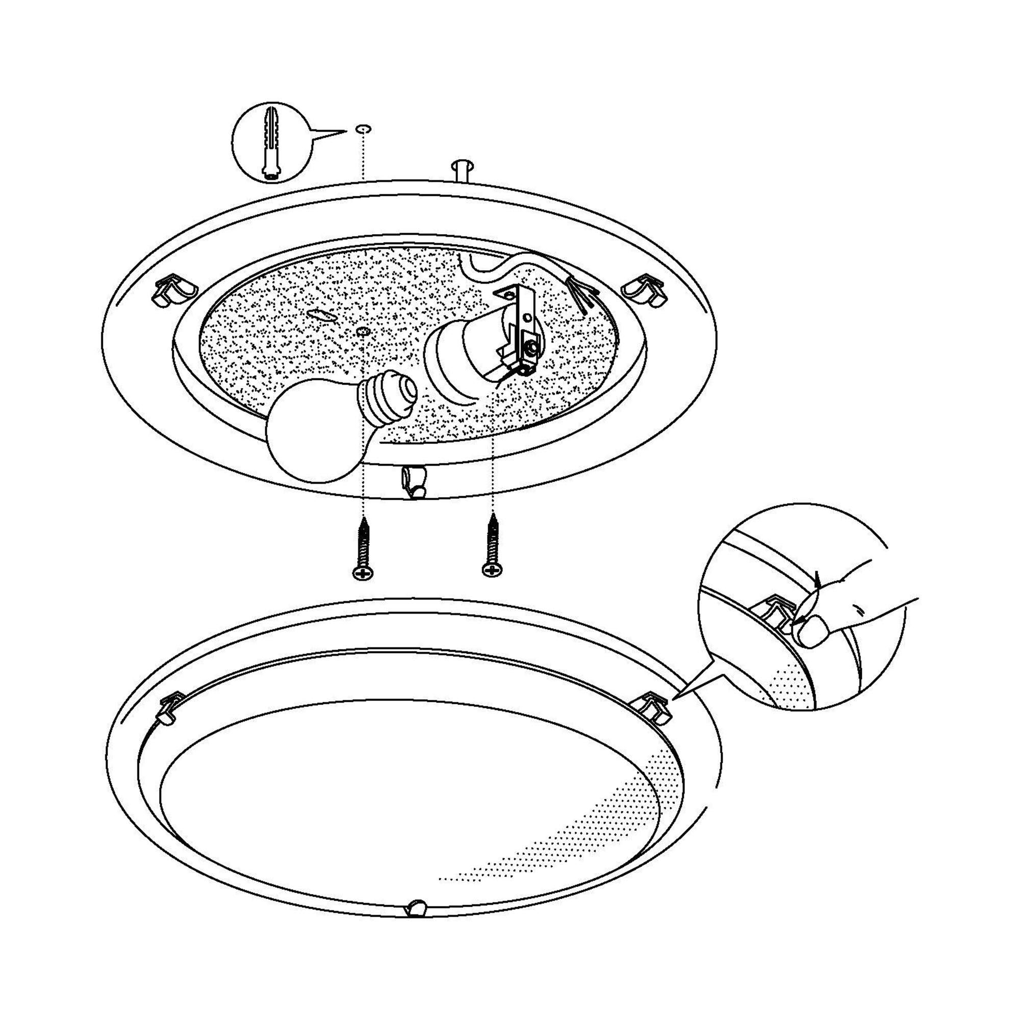 Plafonnier verre blanc PLANET 1 E27 1X25W