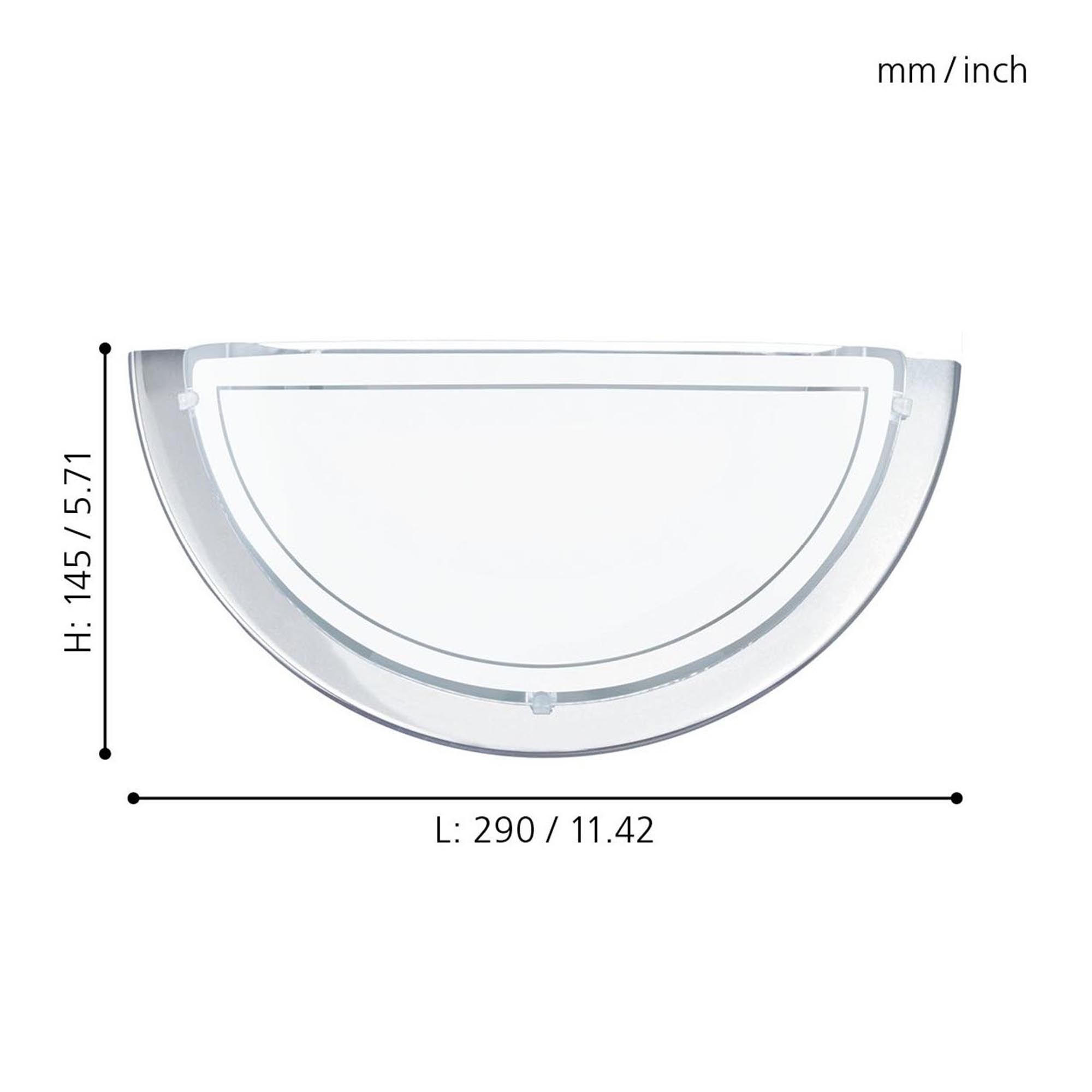 Applique murale verre argenté PLANET 1 E27 1X60W