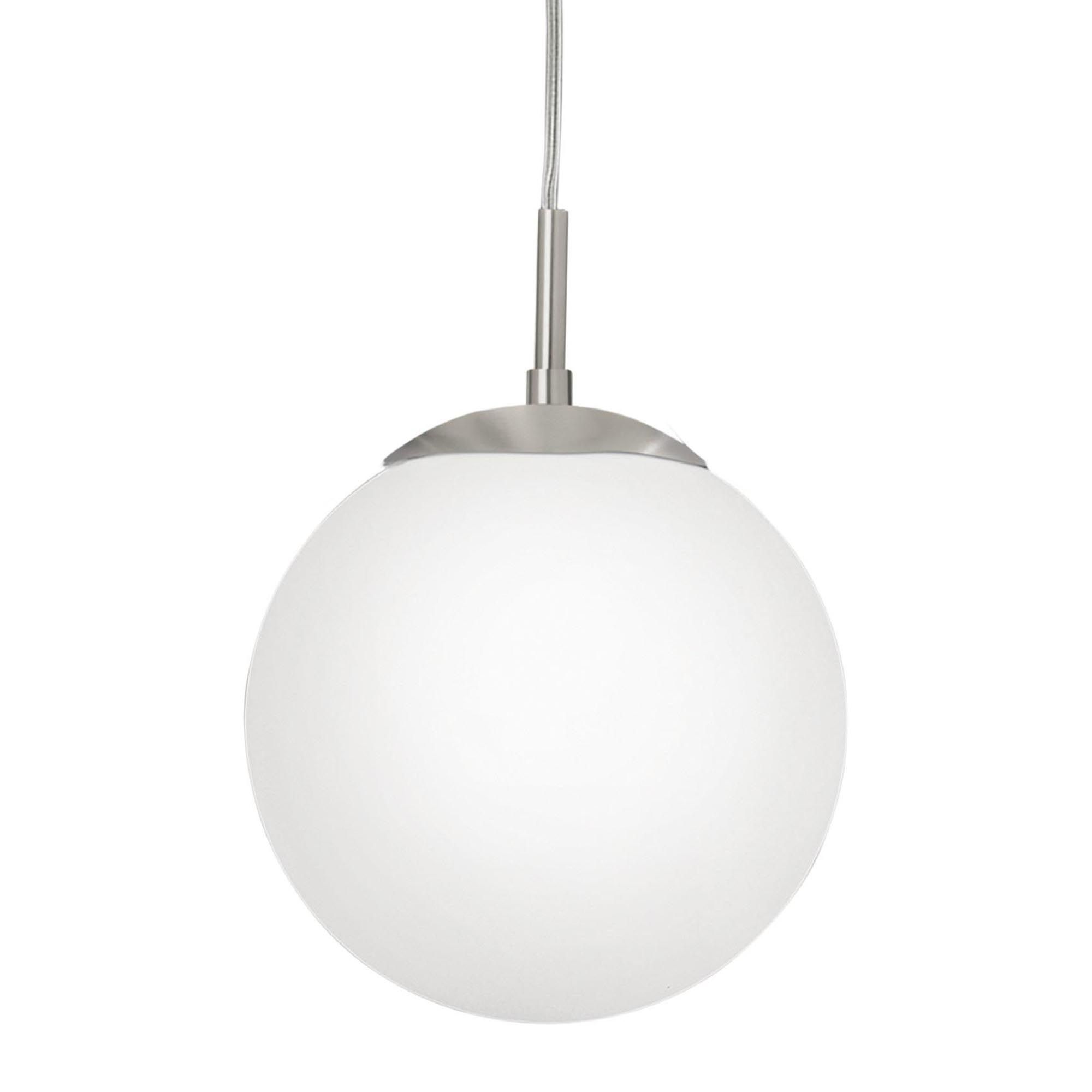 Suspension verre blanc RONDO E27 1X60W