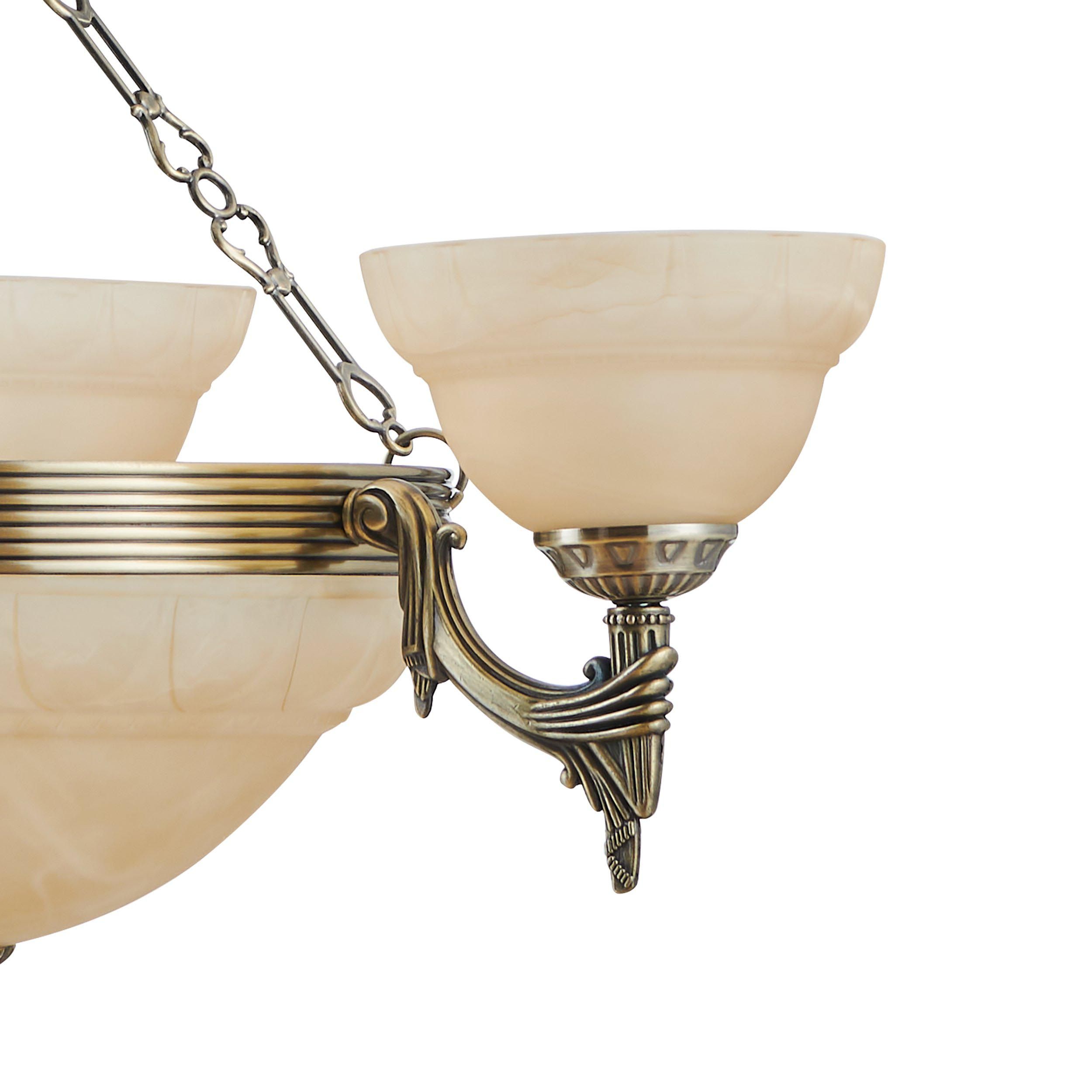 Lustre en verre et bronze MARBELLA E14 6X60W