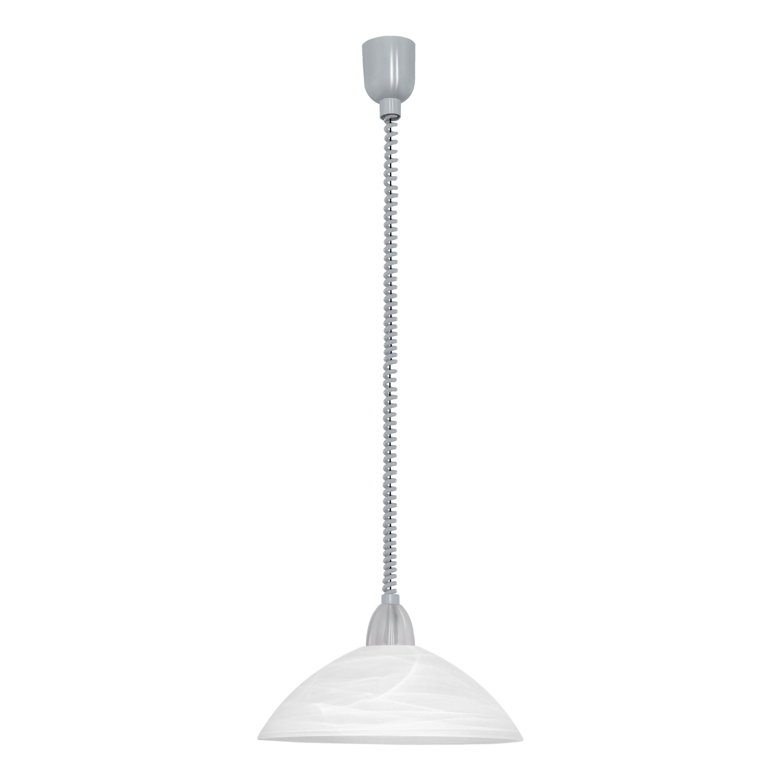 Suspension verre gris LORD 2 E27 1X60W