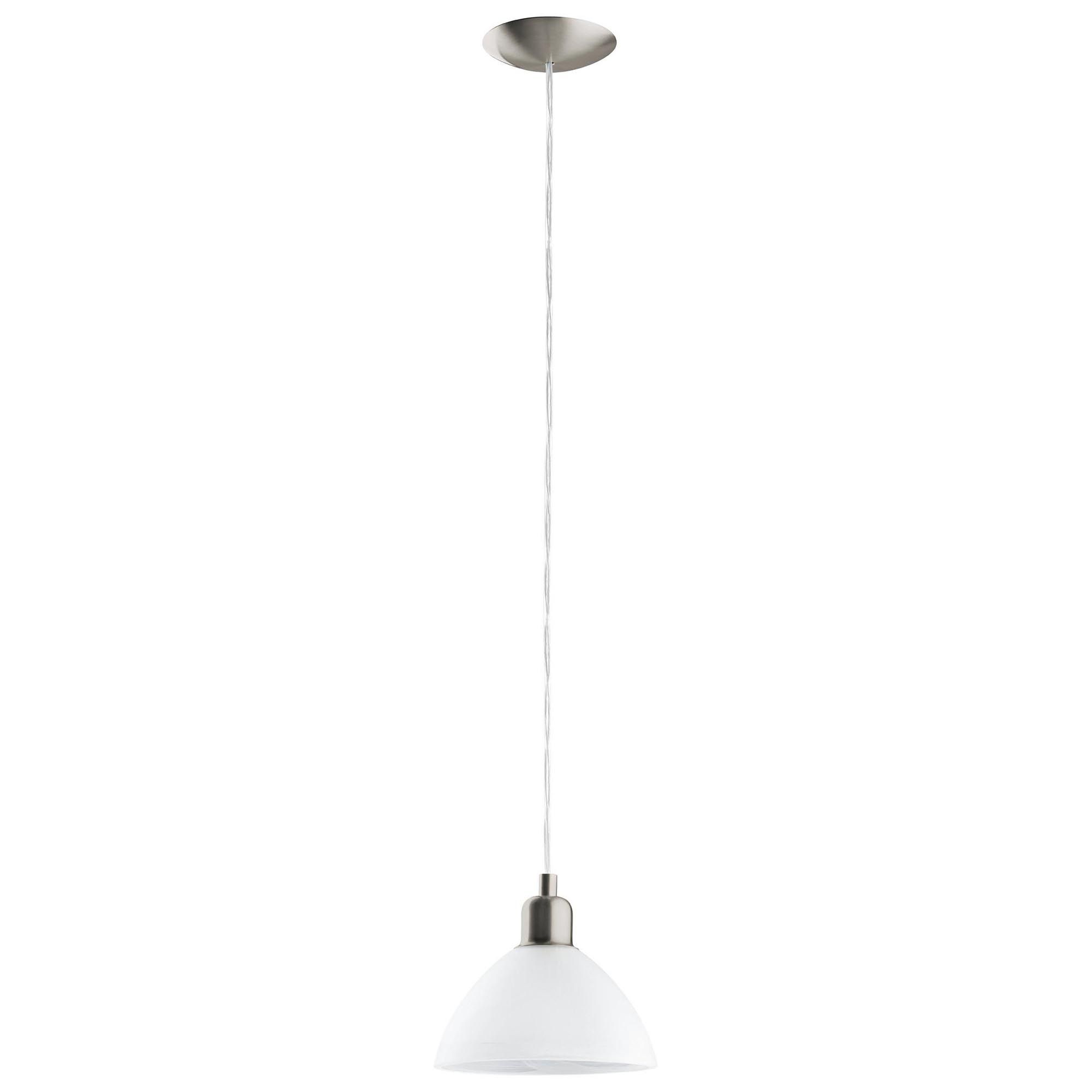 Suspension verre nickel BRENDA E27 1X60W