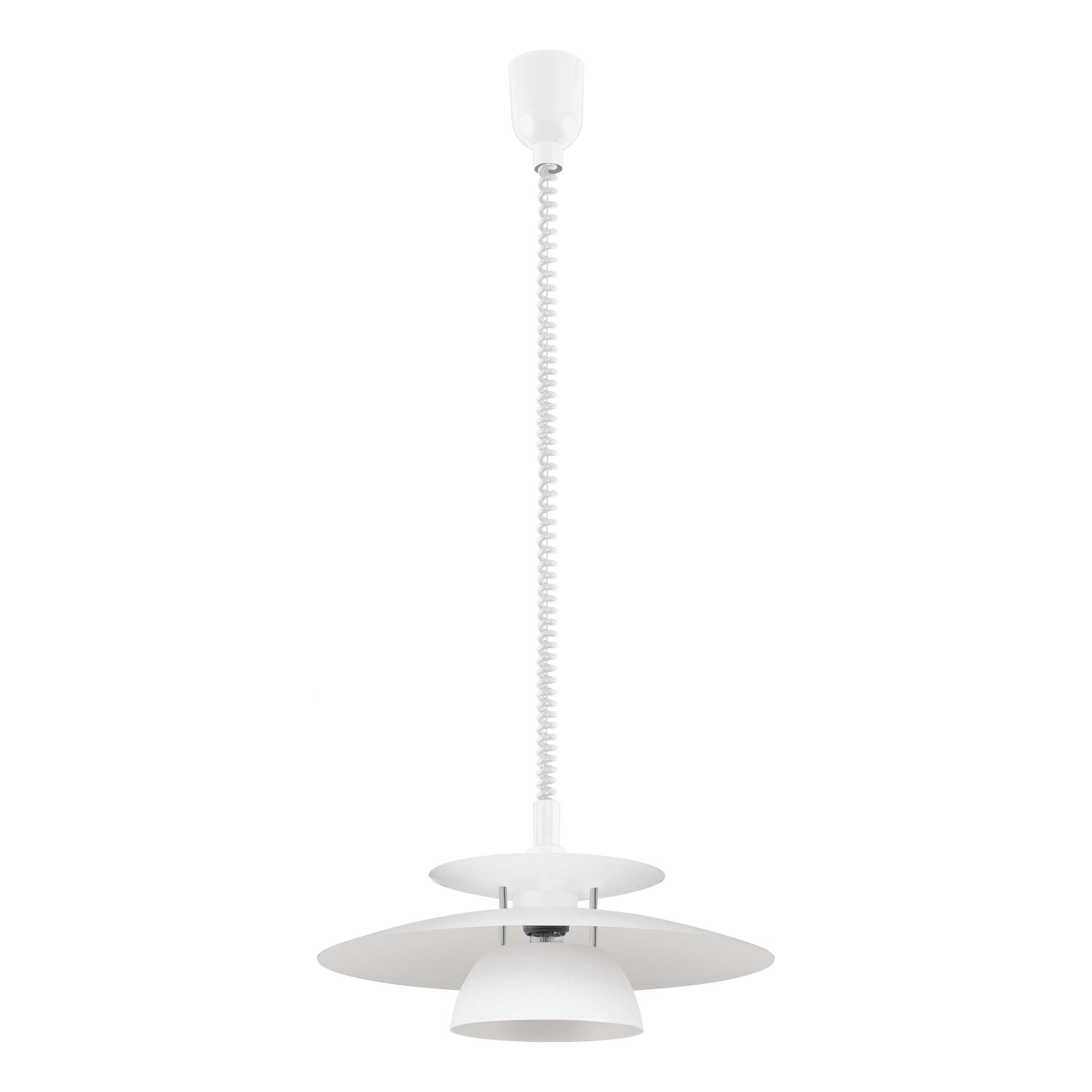 Suspension métal blanc BRENDA E27 1X60W