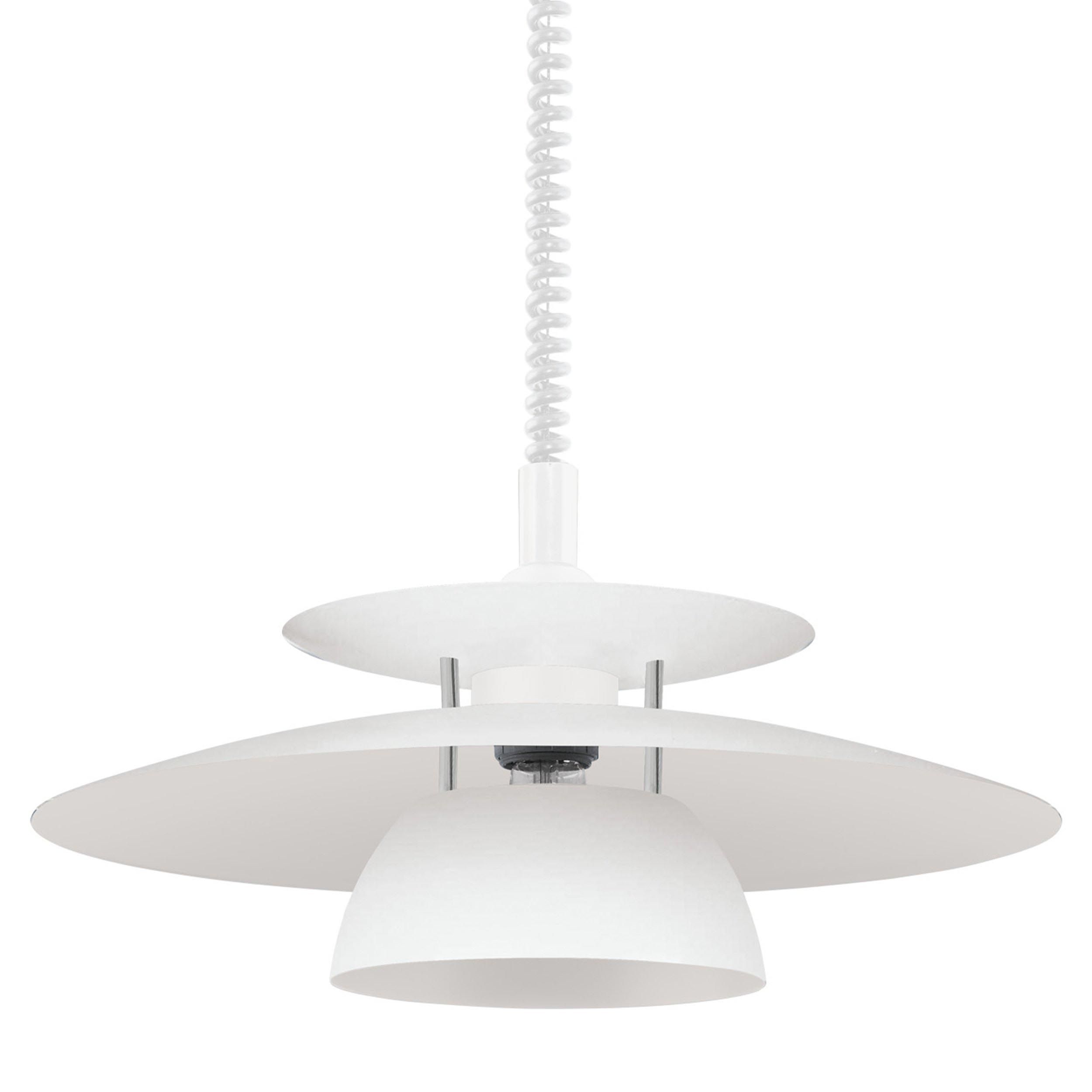 Suspension métal blanc BRENDA E27 1X60W